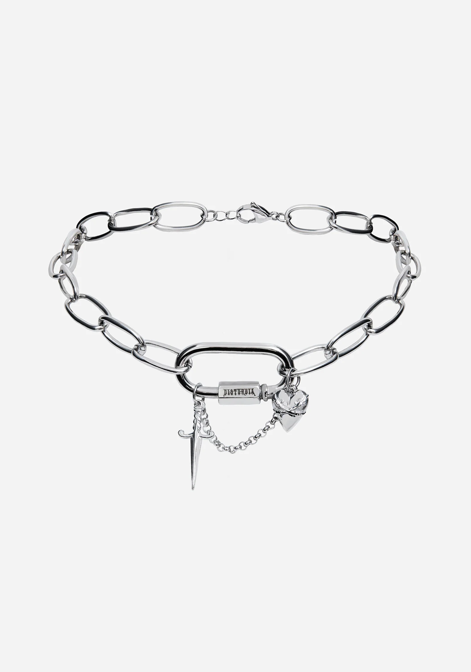 Hurnix Dagger Heart Stainless Steel Necklace - Image 4