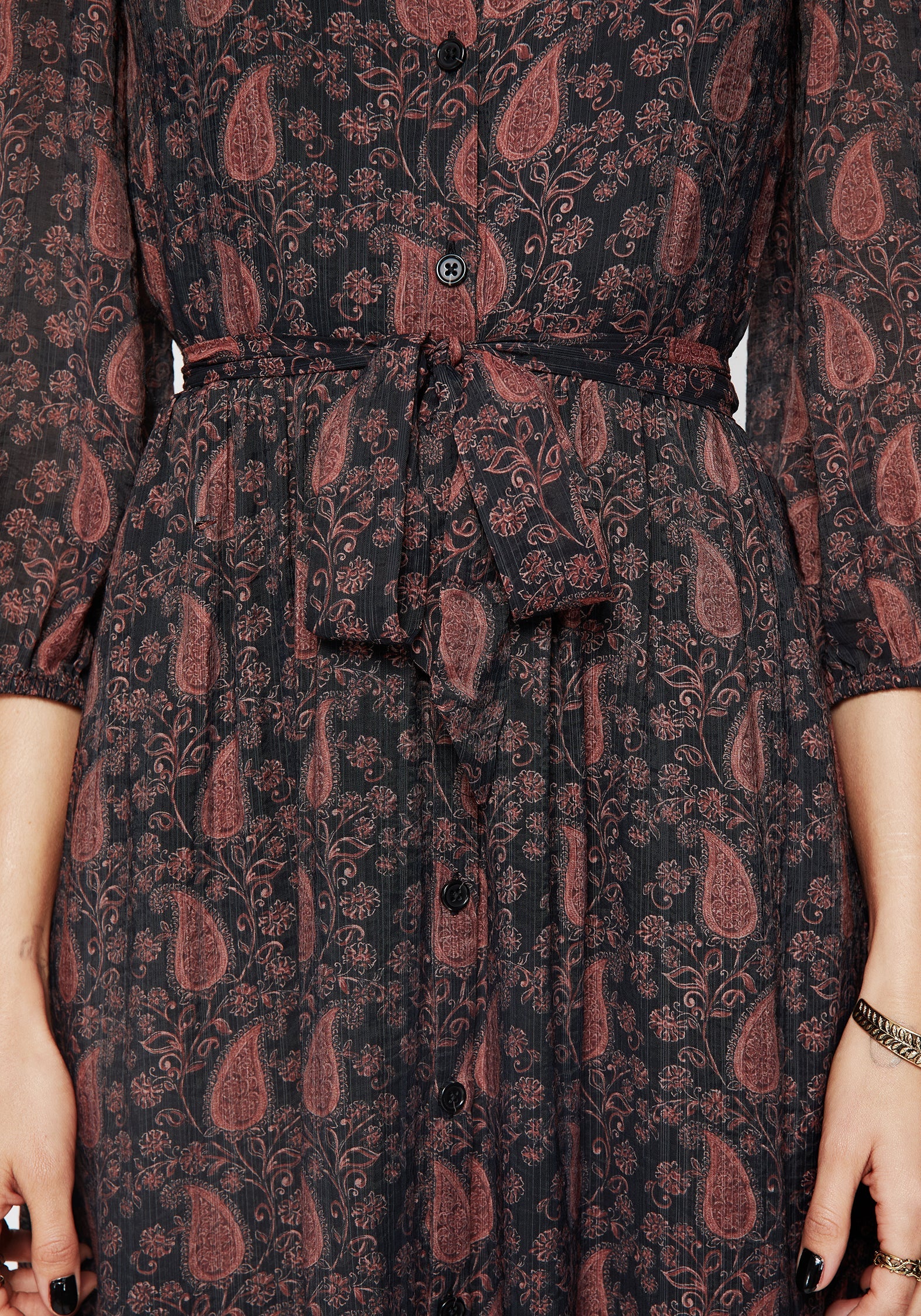 Isola Paisley Shift Midaxi Kleid - Image 2