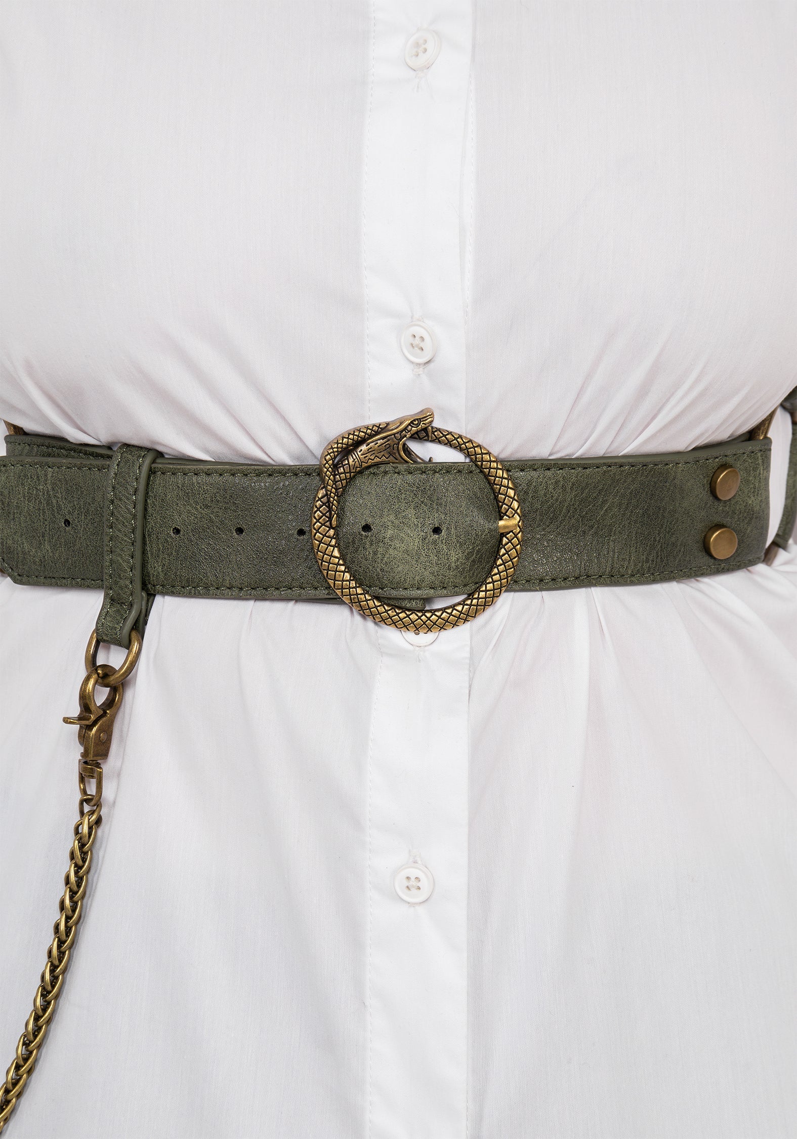 Kaliya Schlange Kette Geschirr - Grün - Image 2