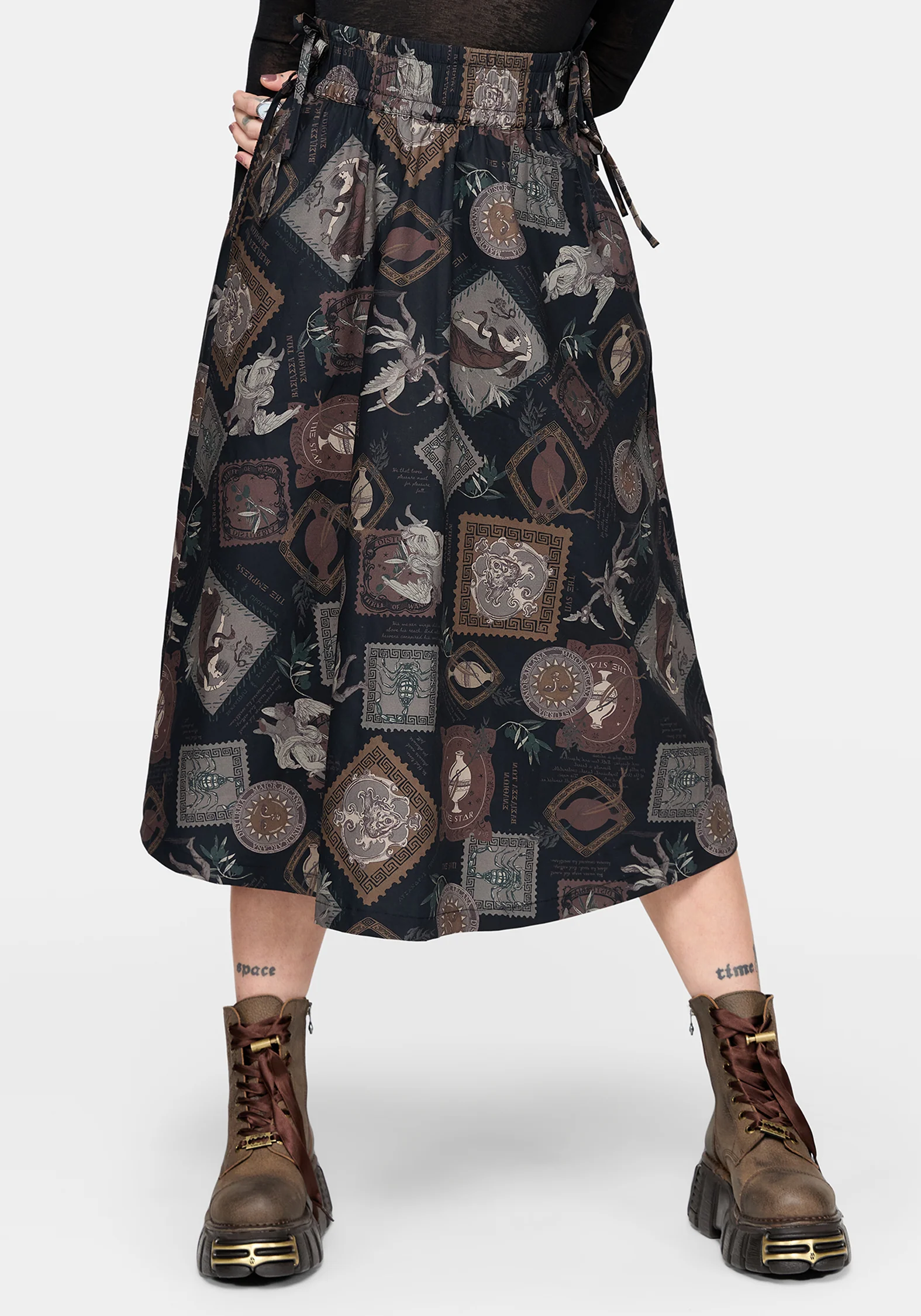 Kleo Relics Print Midaxi Skirt - Image 3