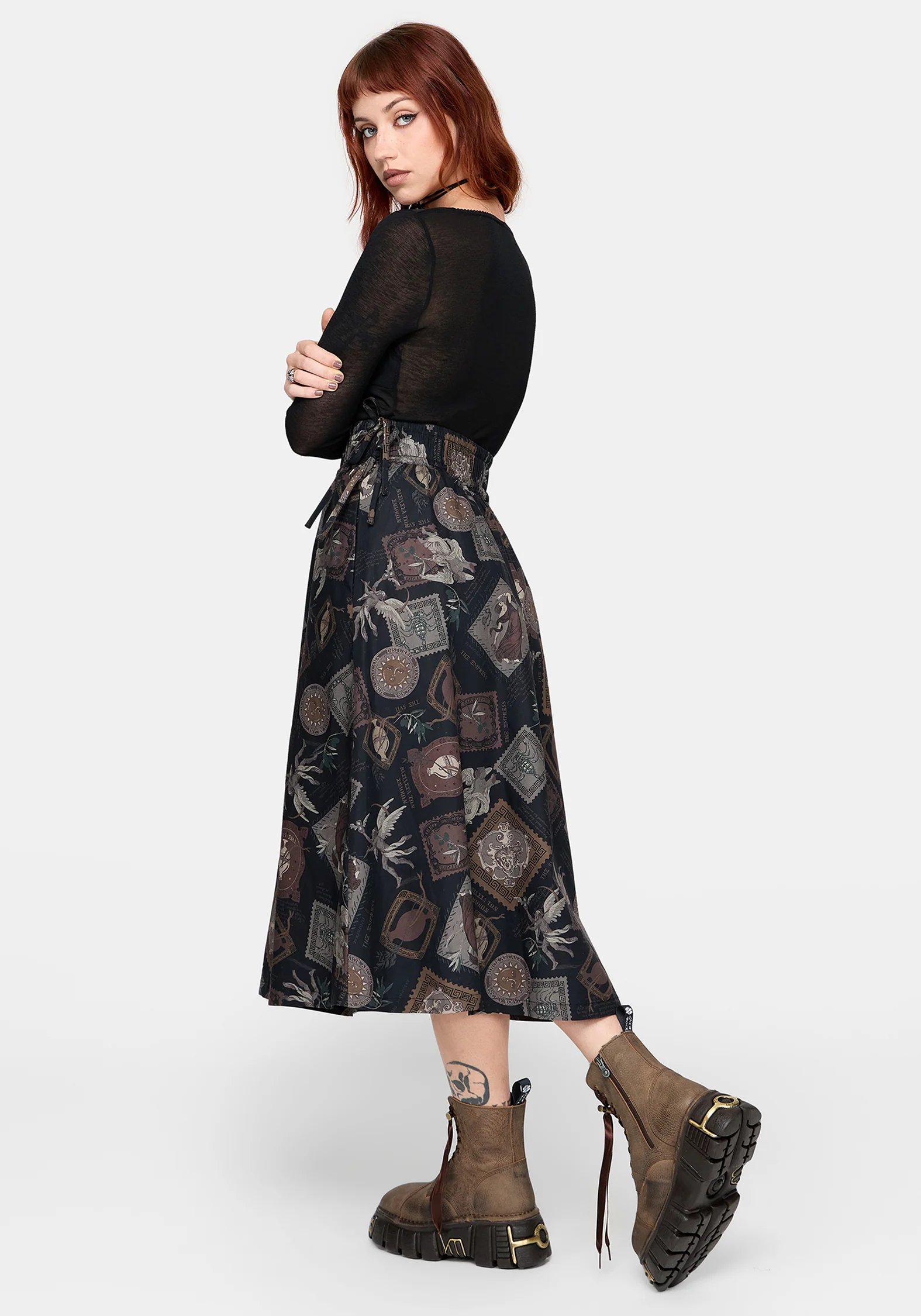 Kleo Relics Print Midaxi Skirt - Image 4