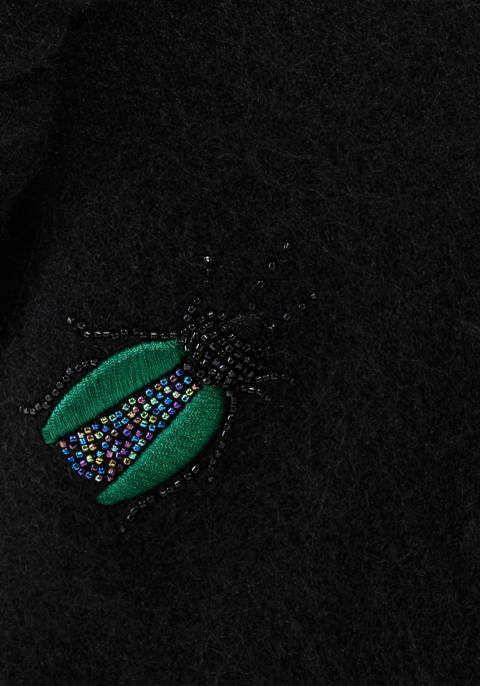 Lament Perlenbesetzt Käfer Embellished Gestrickt Cardigan - Image 8
