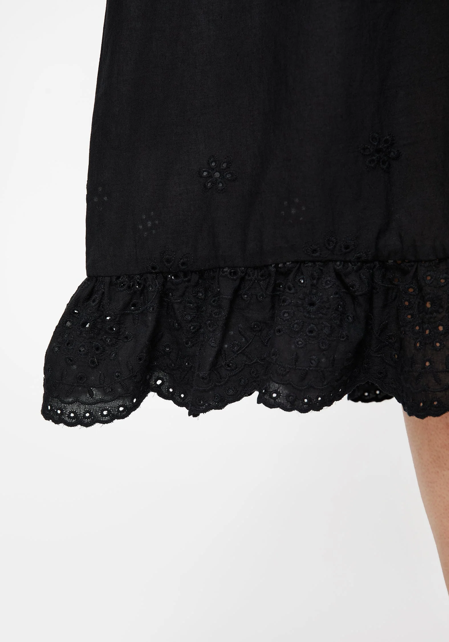 Laveau Bestickt Broderie Midi Kleid - Image 2