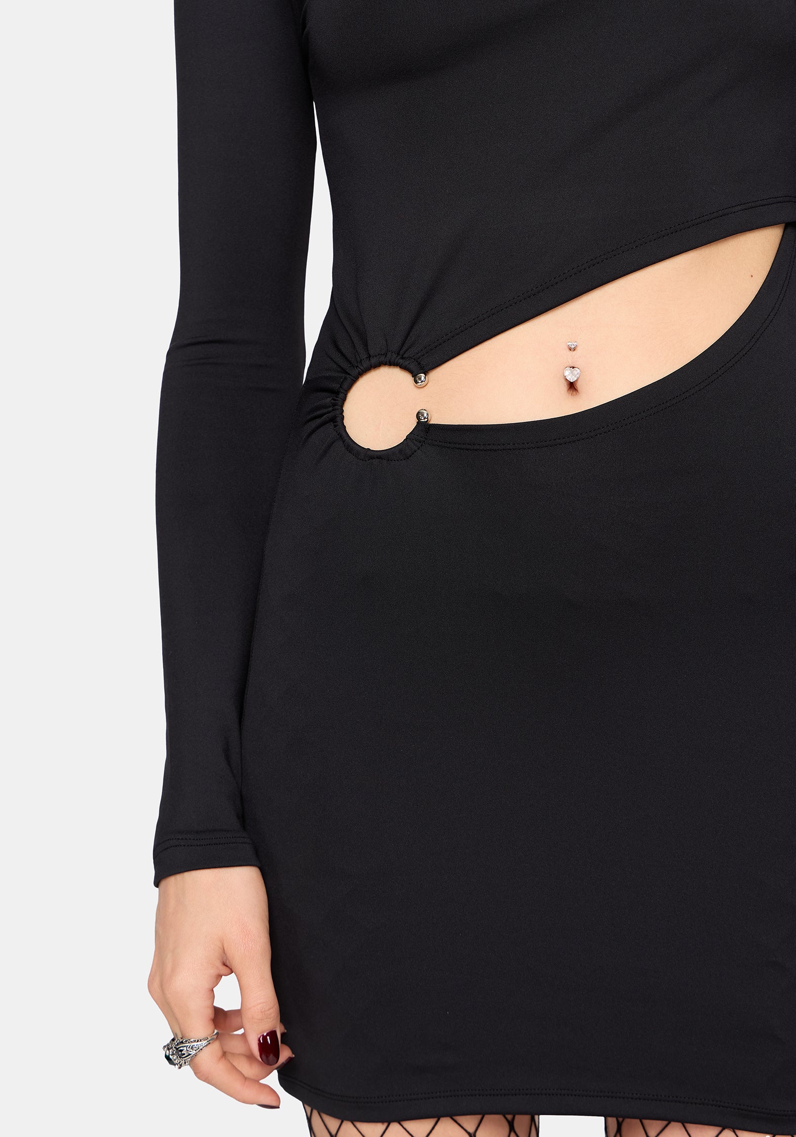 Lenora Cutout Barbell Hardware Mini Dress - Image 5