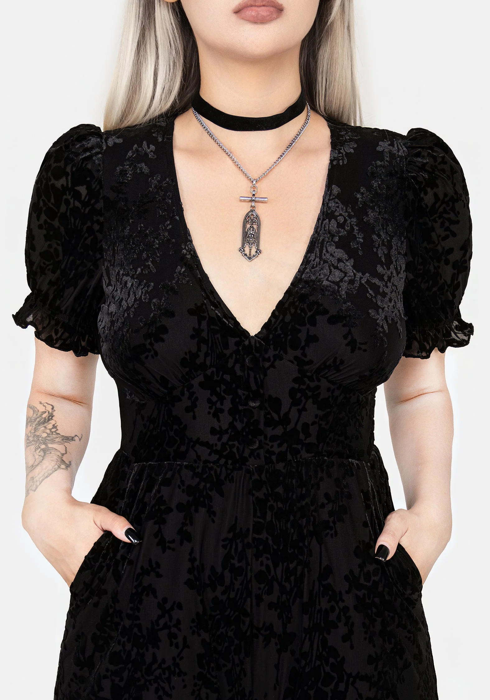 Lilias Ausgebrannt Velours Mesh Overall - Image 2