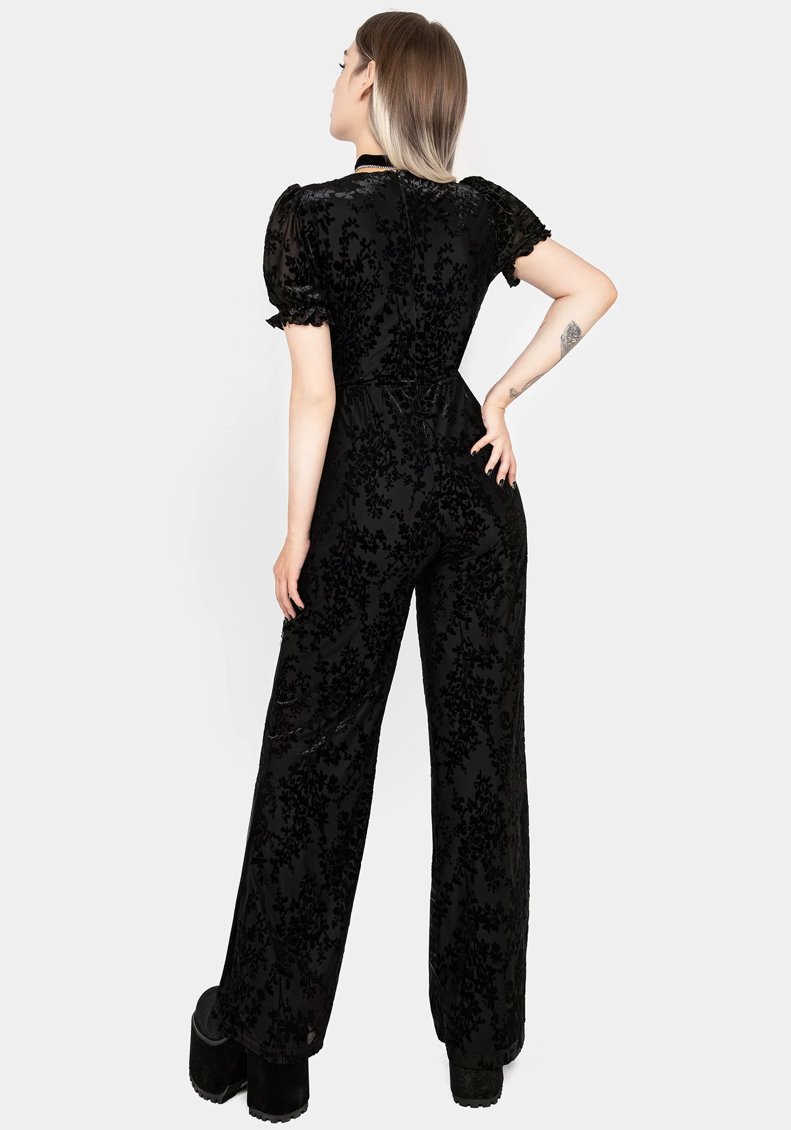 Lilias Ausgebrannt Velours Mesh Overall - Image 3