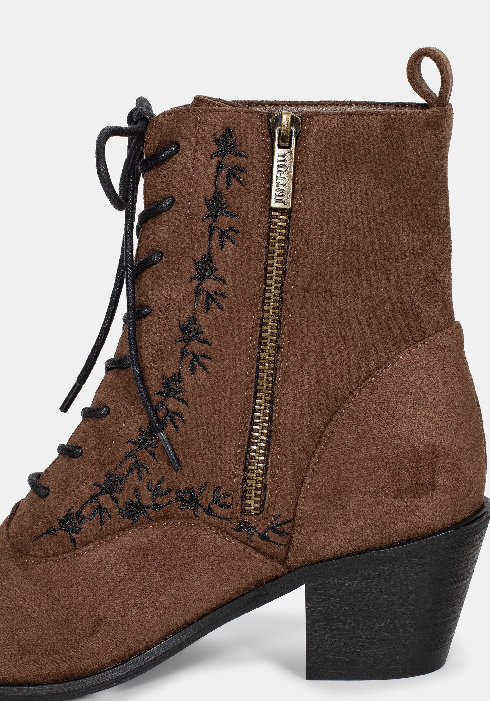 Lilith Suedette Bestickt Stiefel - Image 7
