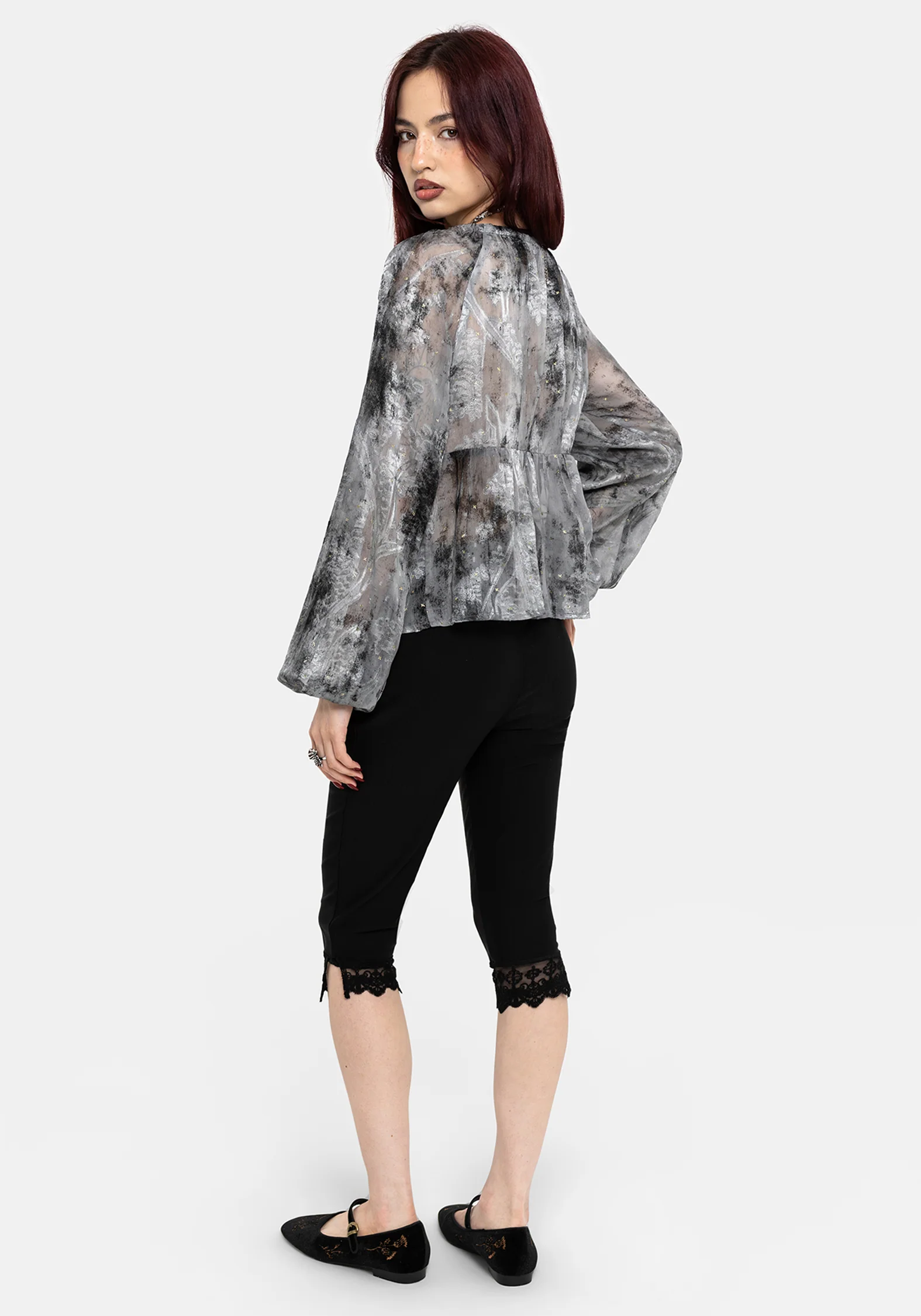 Maddie Keyhole Chiffon Halter Blouse - Image 4