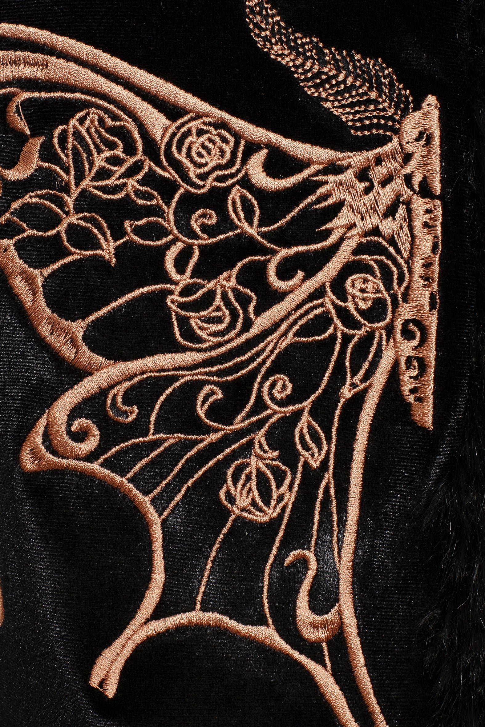 Maeve Kunst- Pelz Bestickt Motte Gilet - Image 11