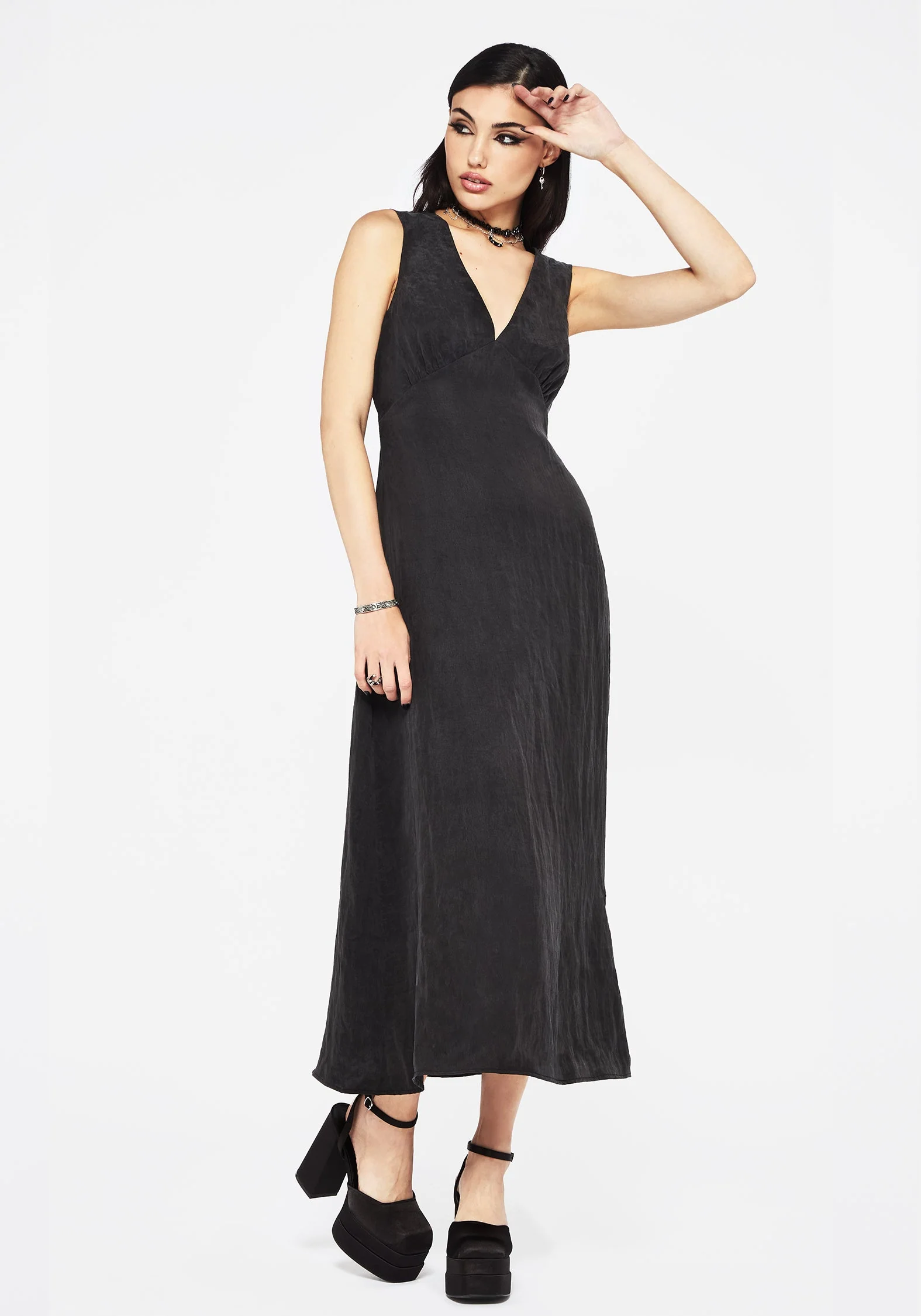 Maeve Lyocell Mischung Blumenmuster Bestickt Cami Maxi Kleid - Image 5