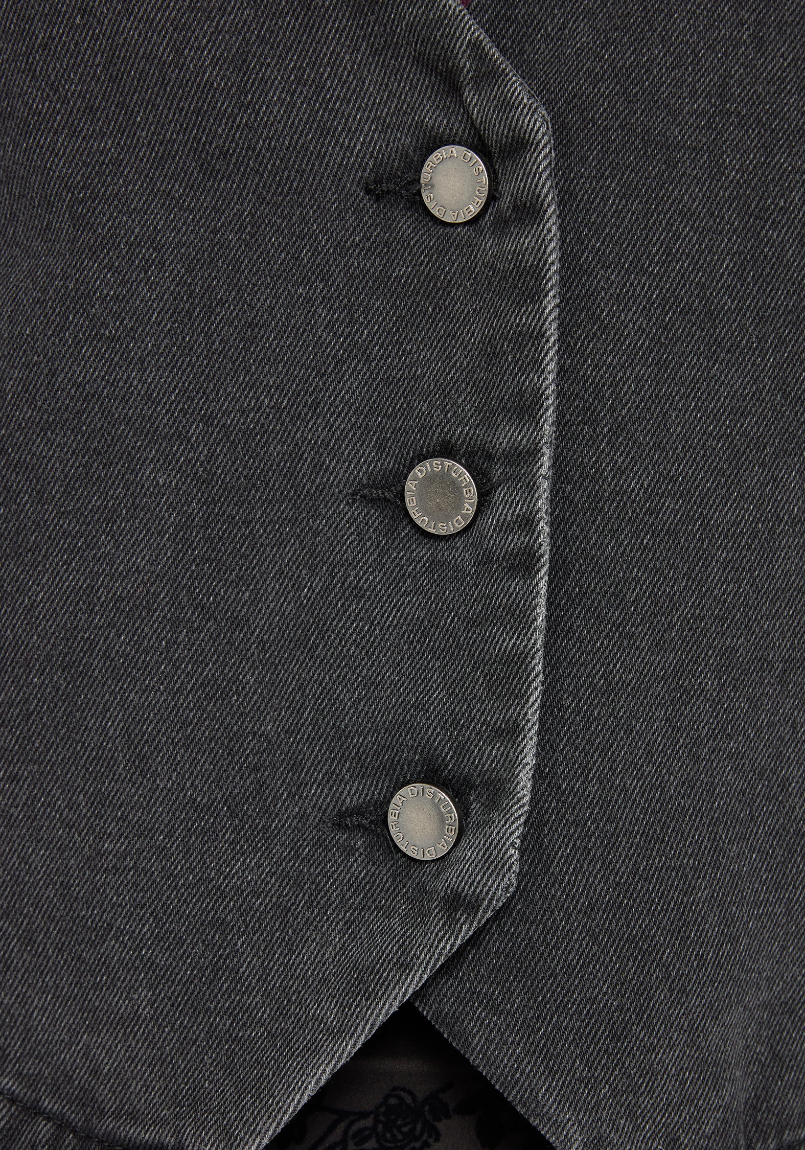 Maleah Embroidered Denim Waistcoat - Image 3