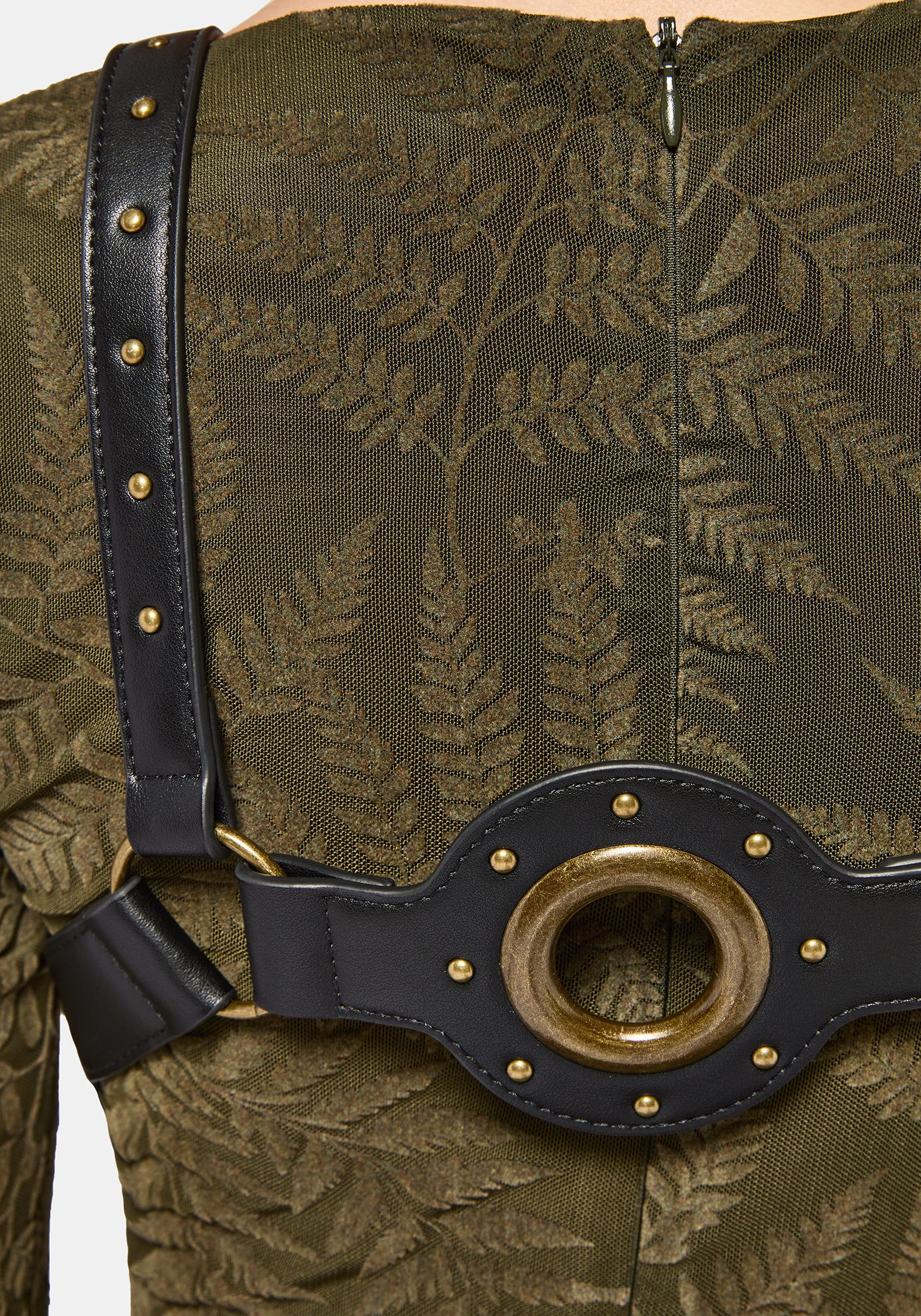 Malvina Eyelet Detail Tie Front Harness - Image 6