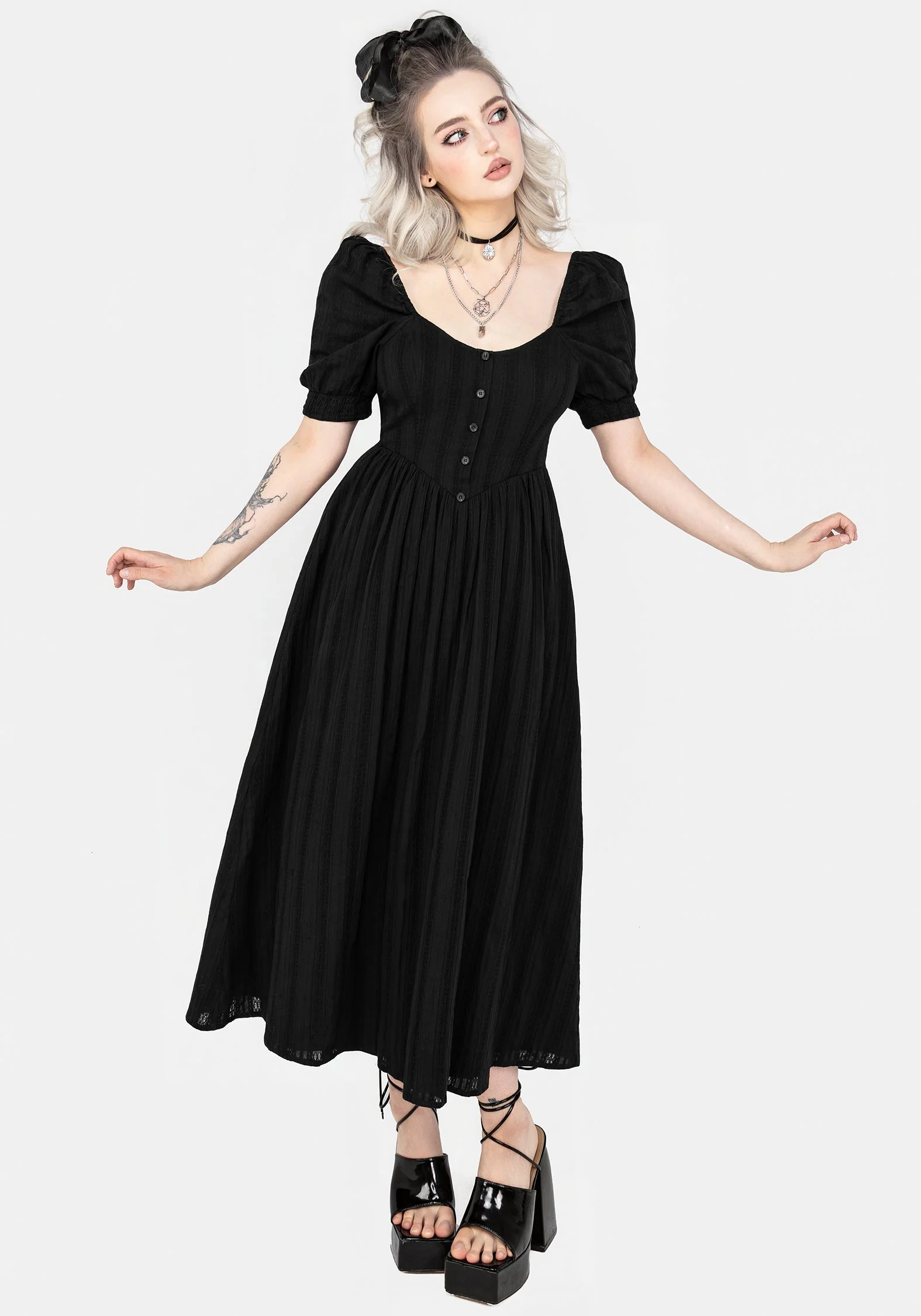 Marcia Broderie Midaxi-Kleid Kleid - Image 6