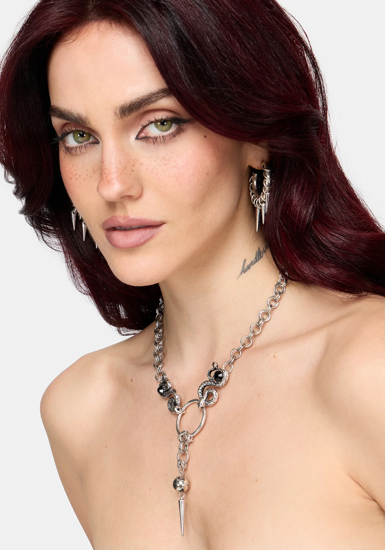 Marma Snake Spike Chain Necklace - Image 3