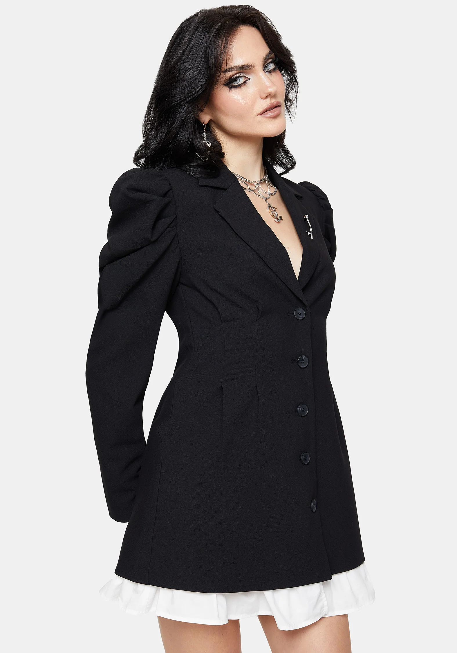 Maura Massgeschneidert Doppelt Gelagert Blazer Kleid - Image 5