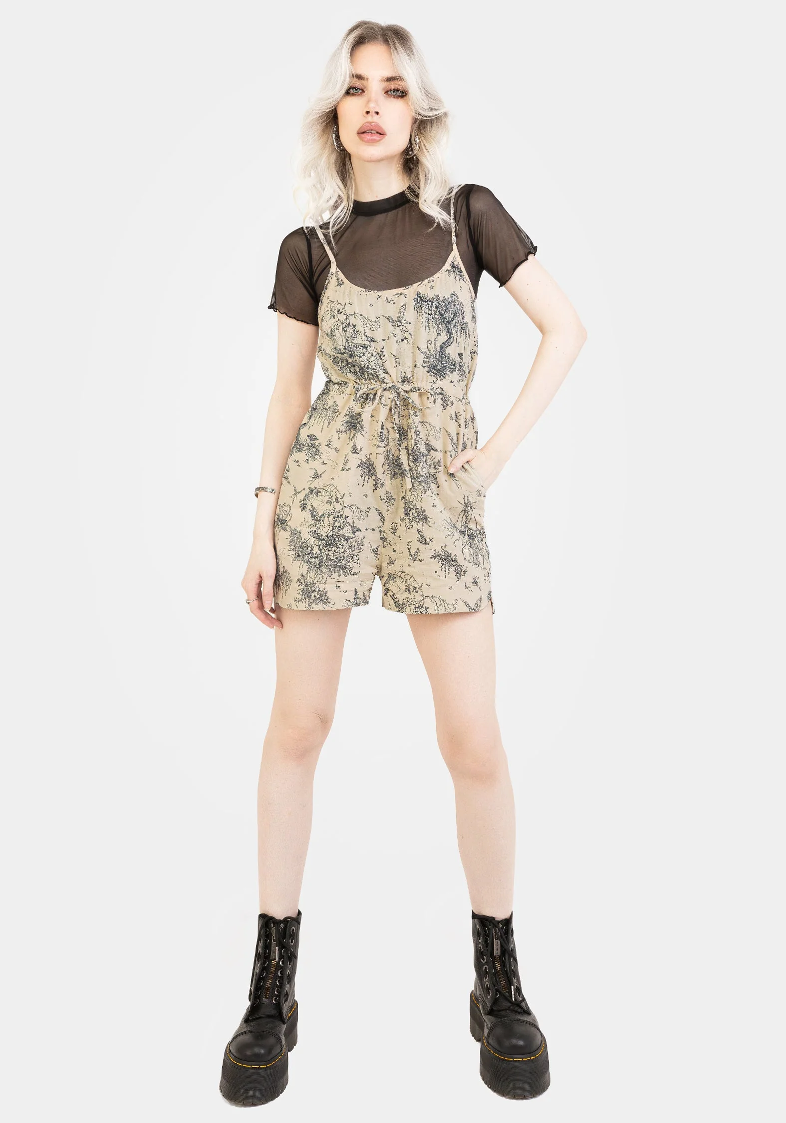 Maypole Baumwolle Druck Cami Overall - Image 8