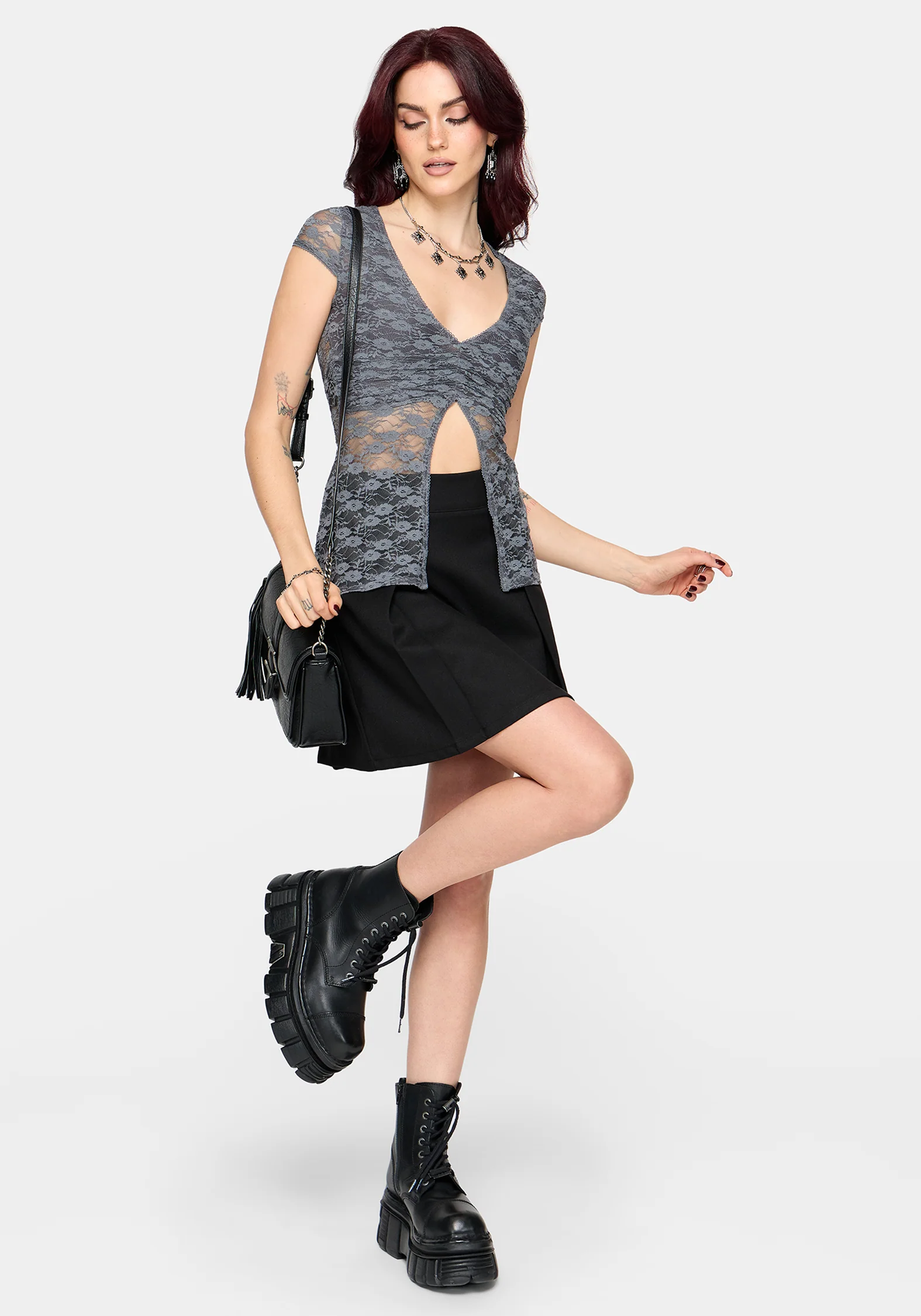 Meghan Lace Cap Sleeve Top - Image 6