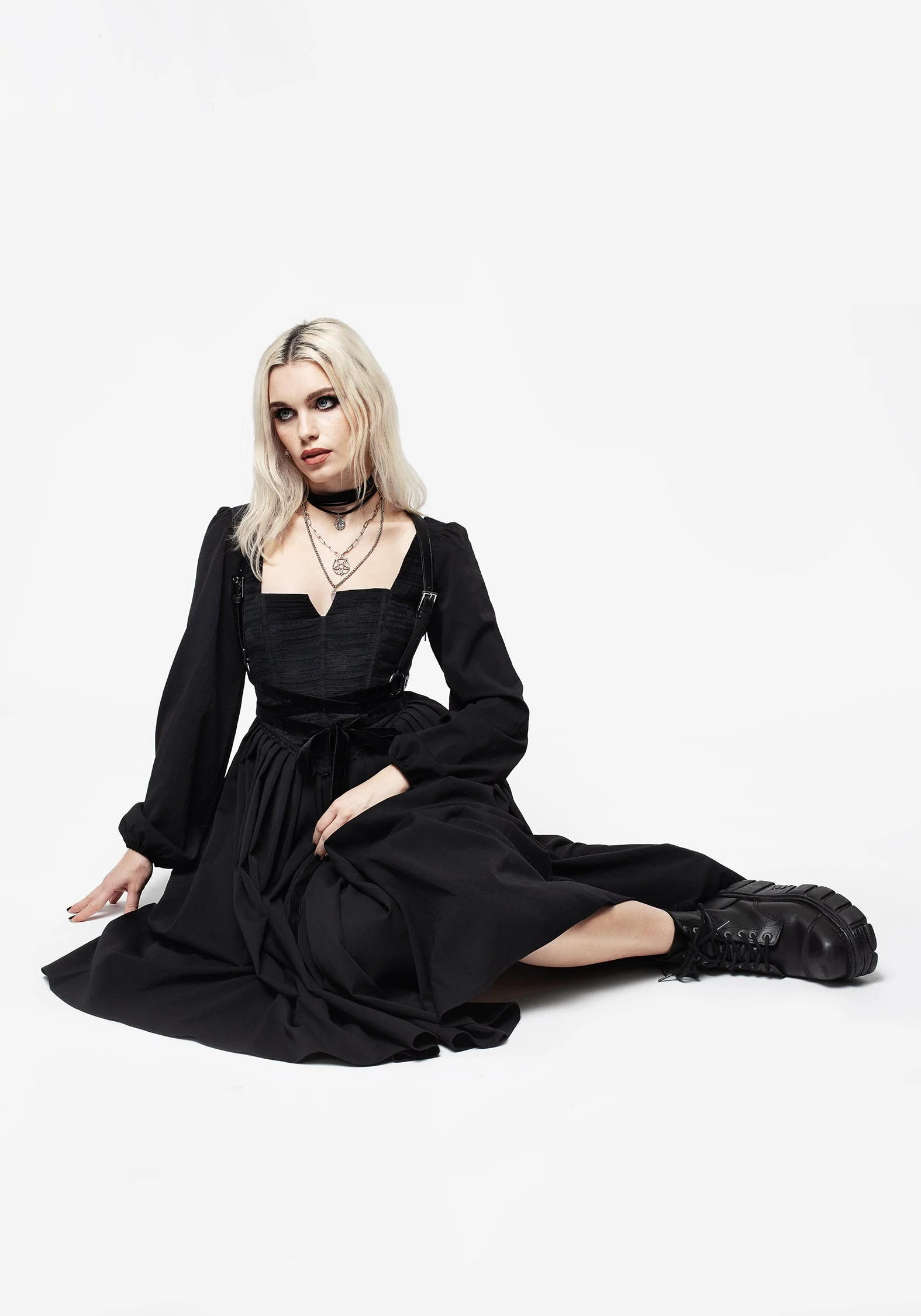 Mina Korsett Midi Kleid - Image 6