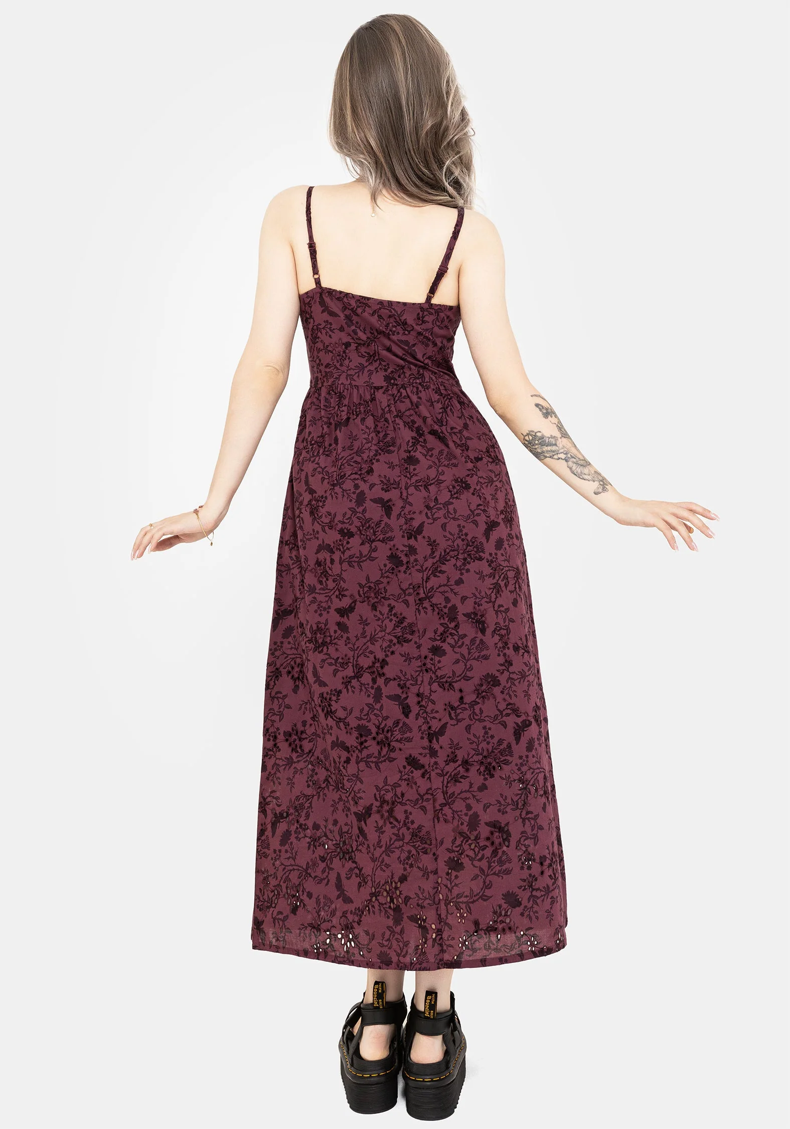Morgana Baumwolle Broderie Cami Midaxi Kleid - Image 3