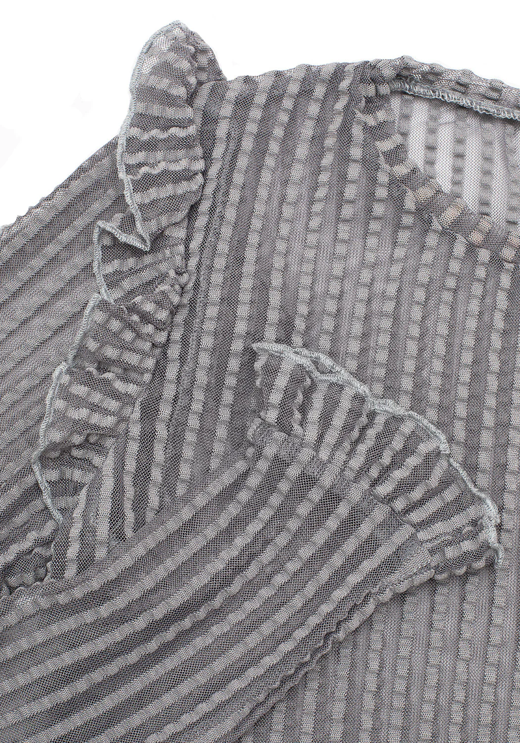 MOURNING Rüsche Top GHOST Grau - Image 7