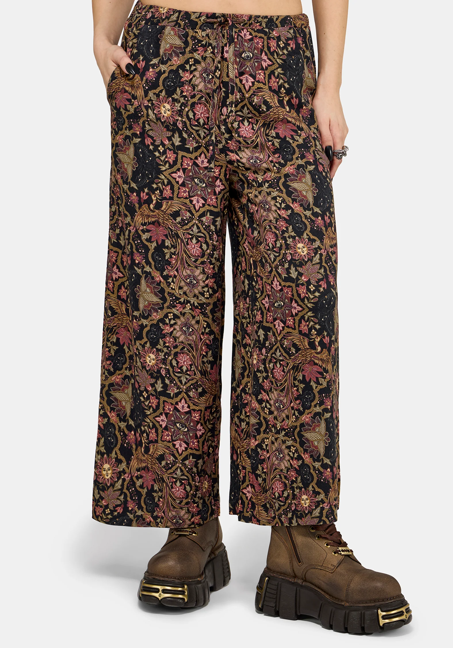 Mythos Druck Weit Bein Culotte - Image 5