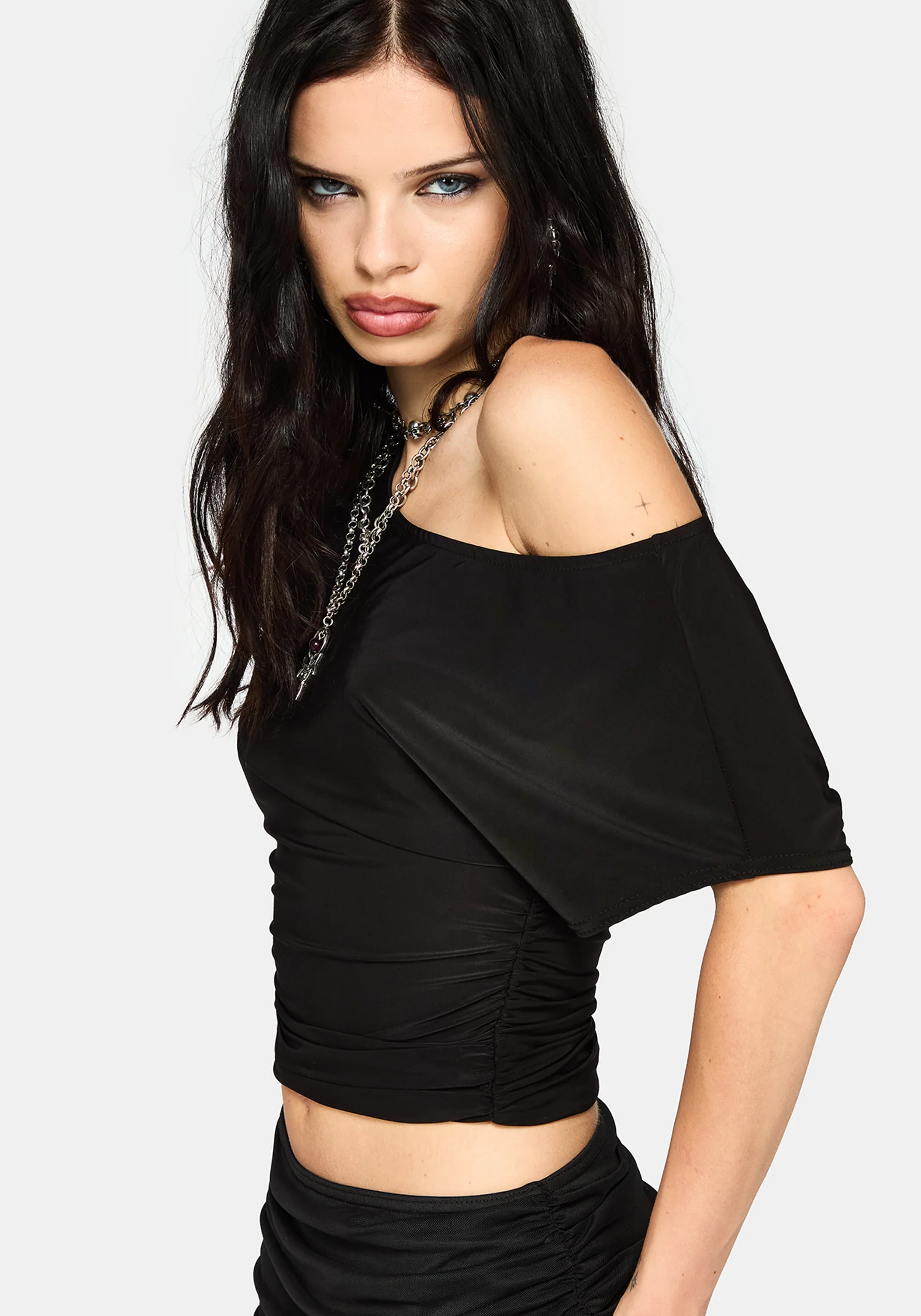 Neevah Slinky Short Sleeve Top - Image 5