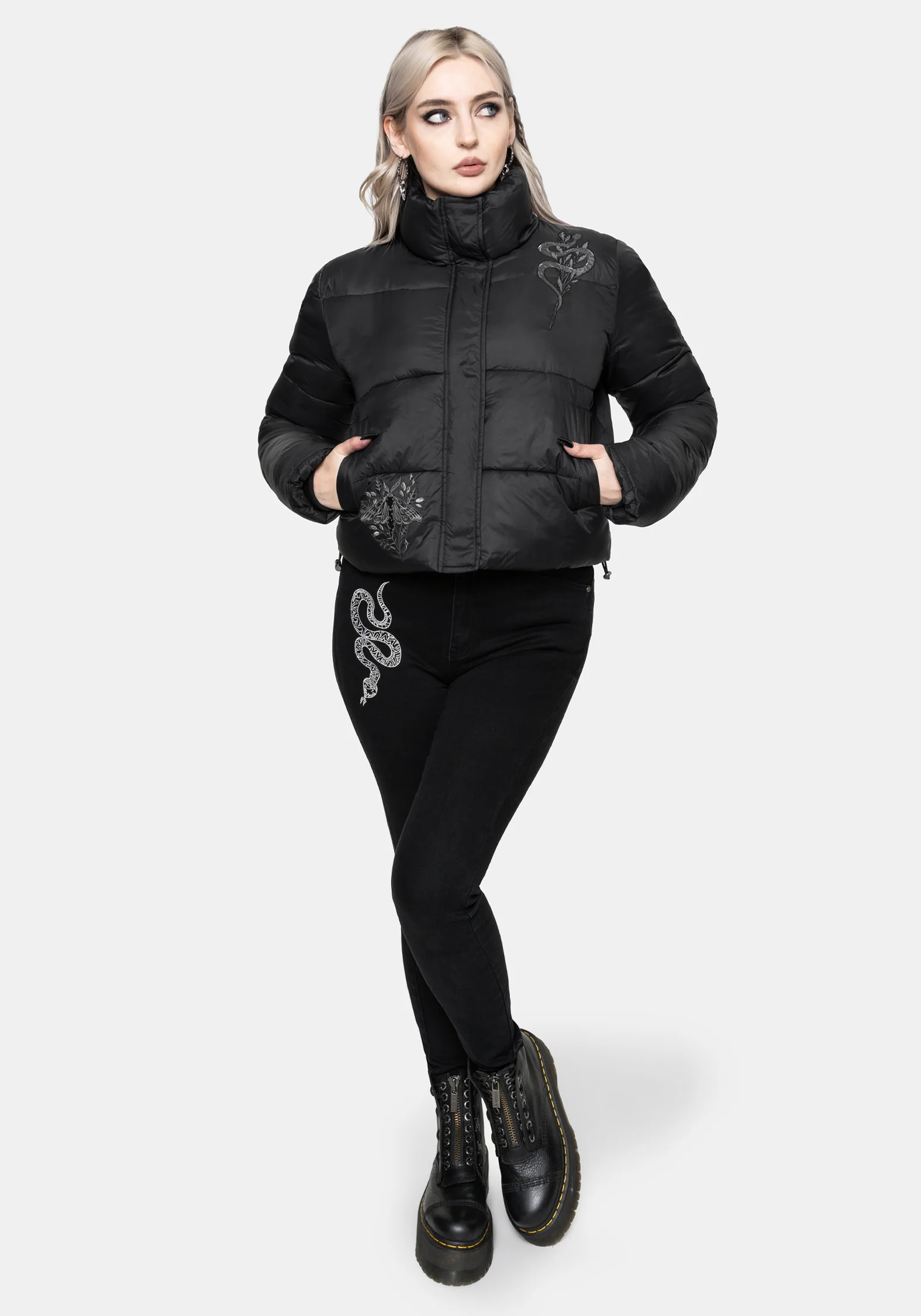 Nirah Bestickt Gepolstert Jacke - Image 5