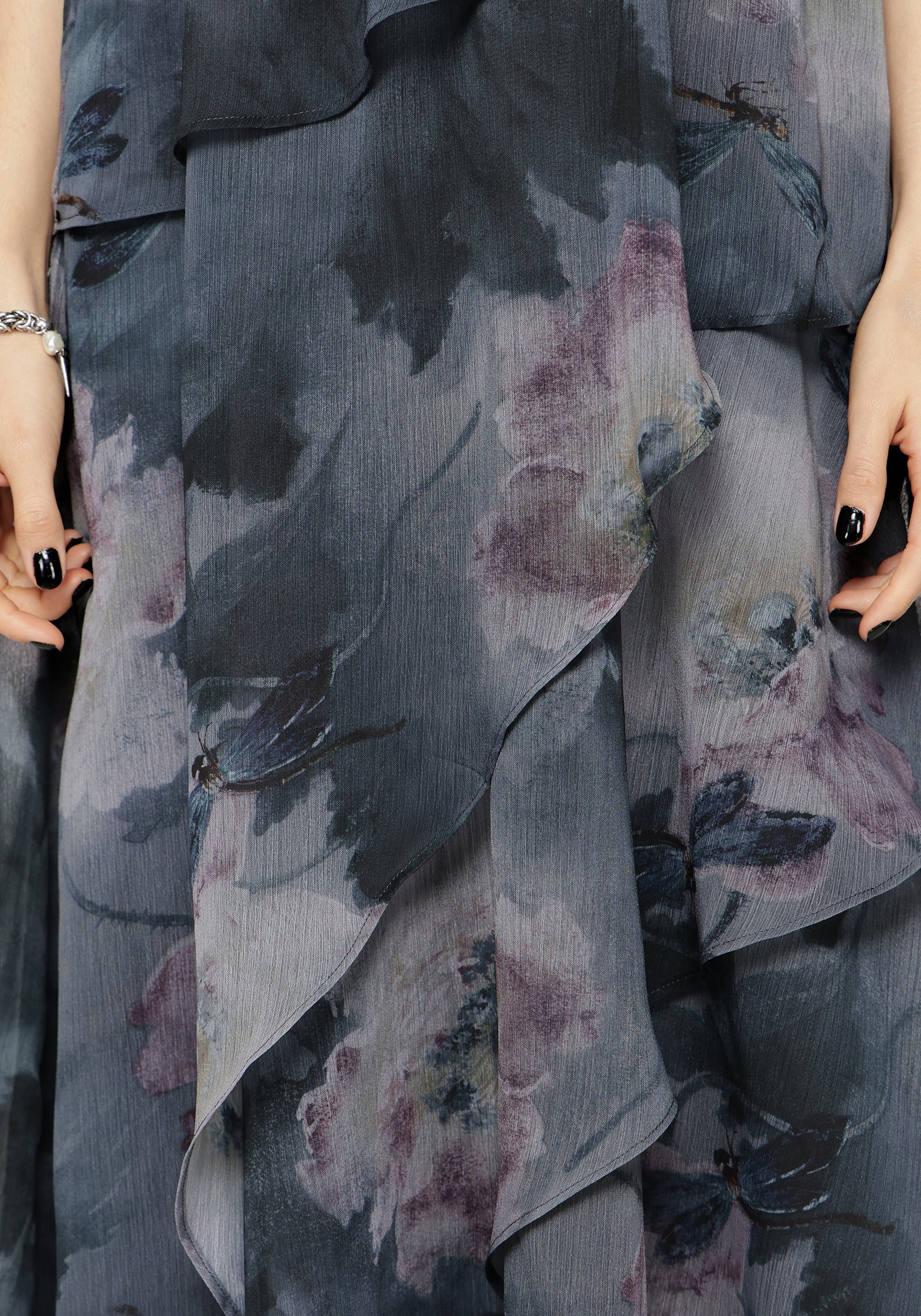 Ophelie Chiffon Tiered Maxi Dress - Image 3