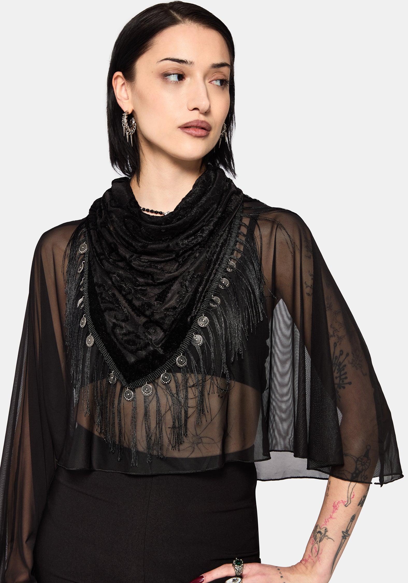 Opulent Coin Devore Scarf - Image 3