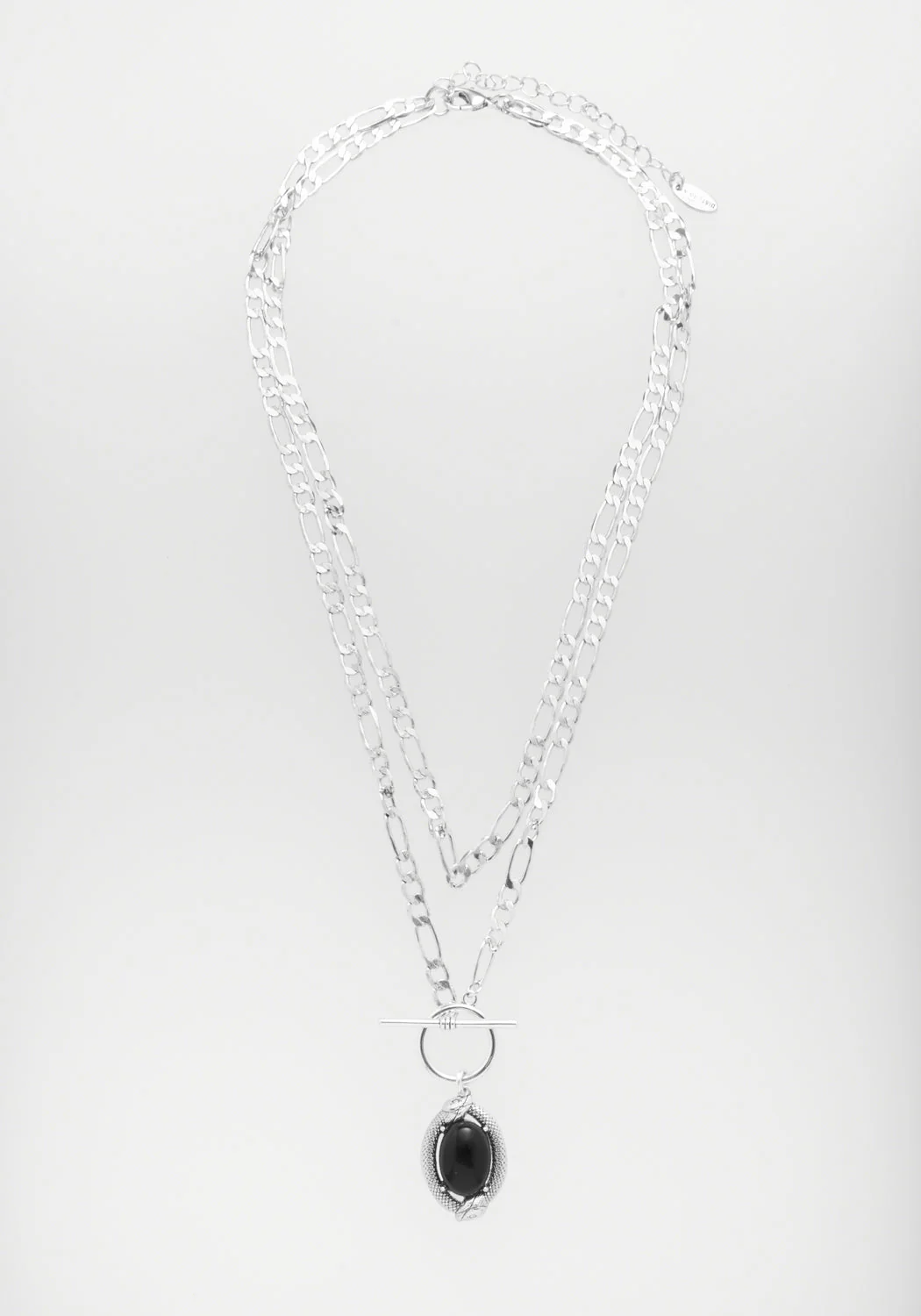 Ouroboros Schwarz Onyx Multi Kette Halskette - Image 8
