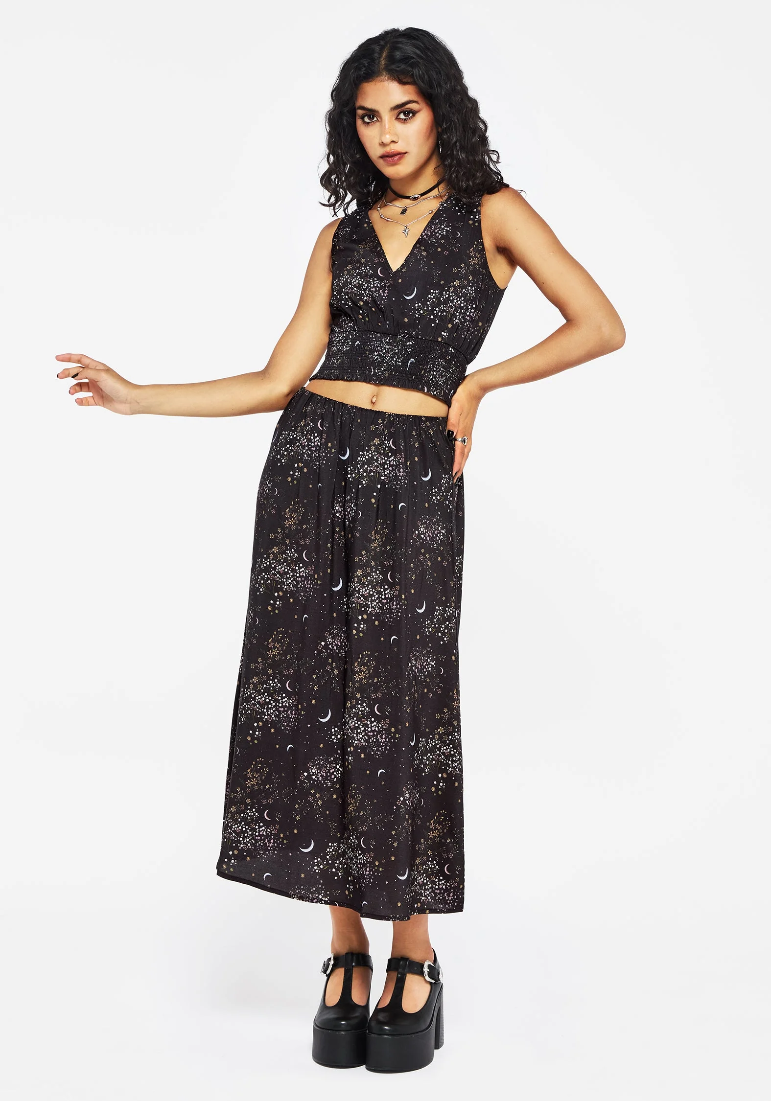 Peaseblossom Celestial Smocked Taille Top - Image 4