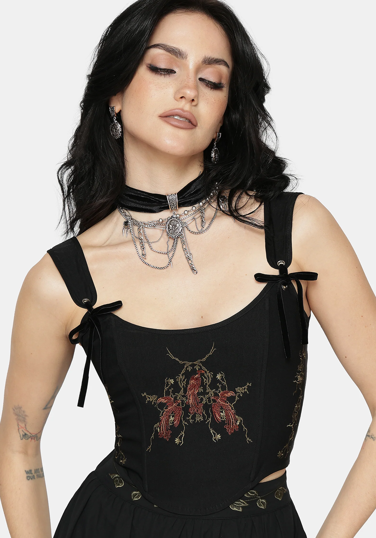 Phoenix Embroidered Corset Top - Image 7