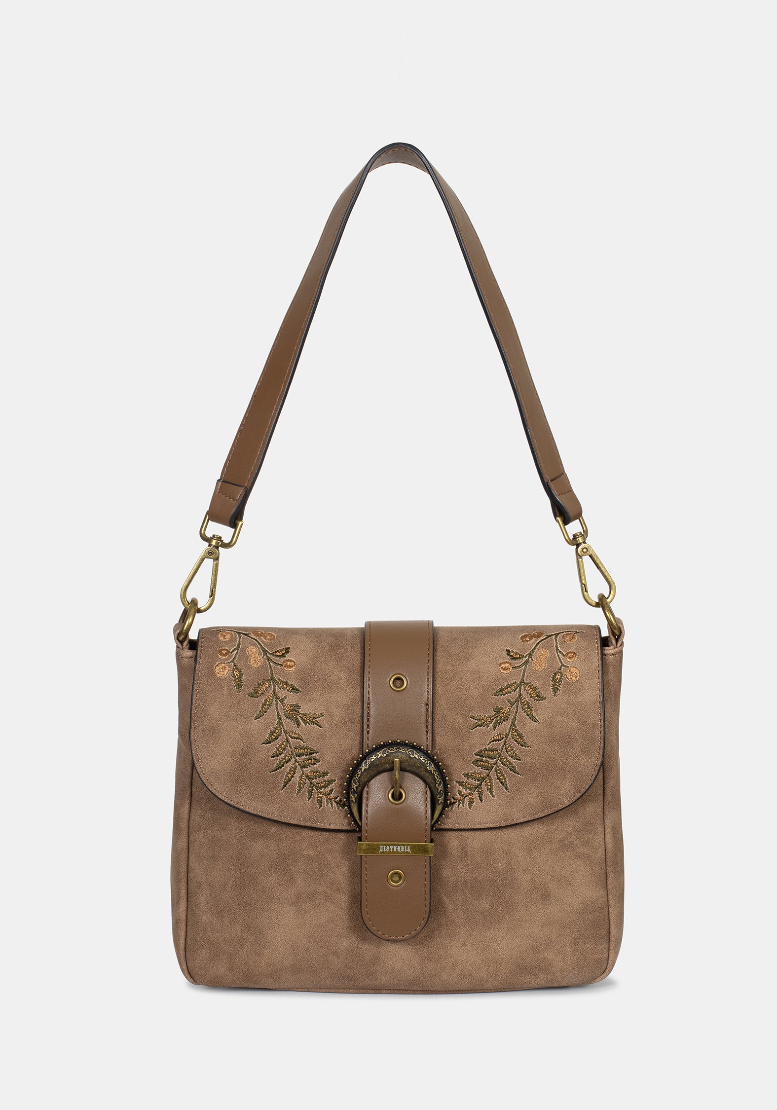 Physis Kunst- Suede Farn Bestickt Schulter Tasche - Image 7