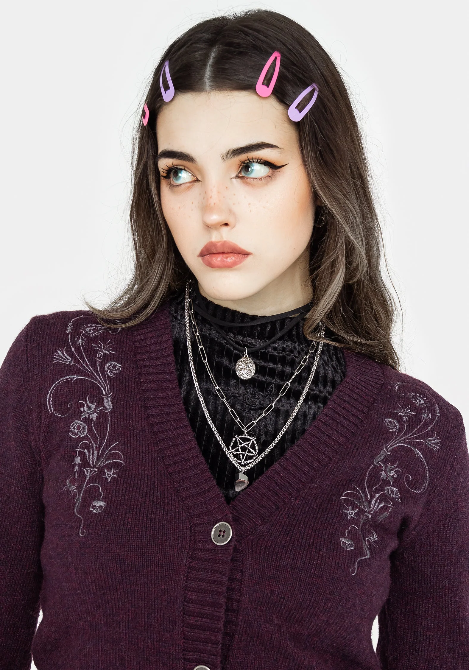 Poe Bestickt Cardigan - Image 6