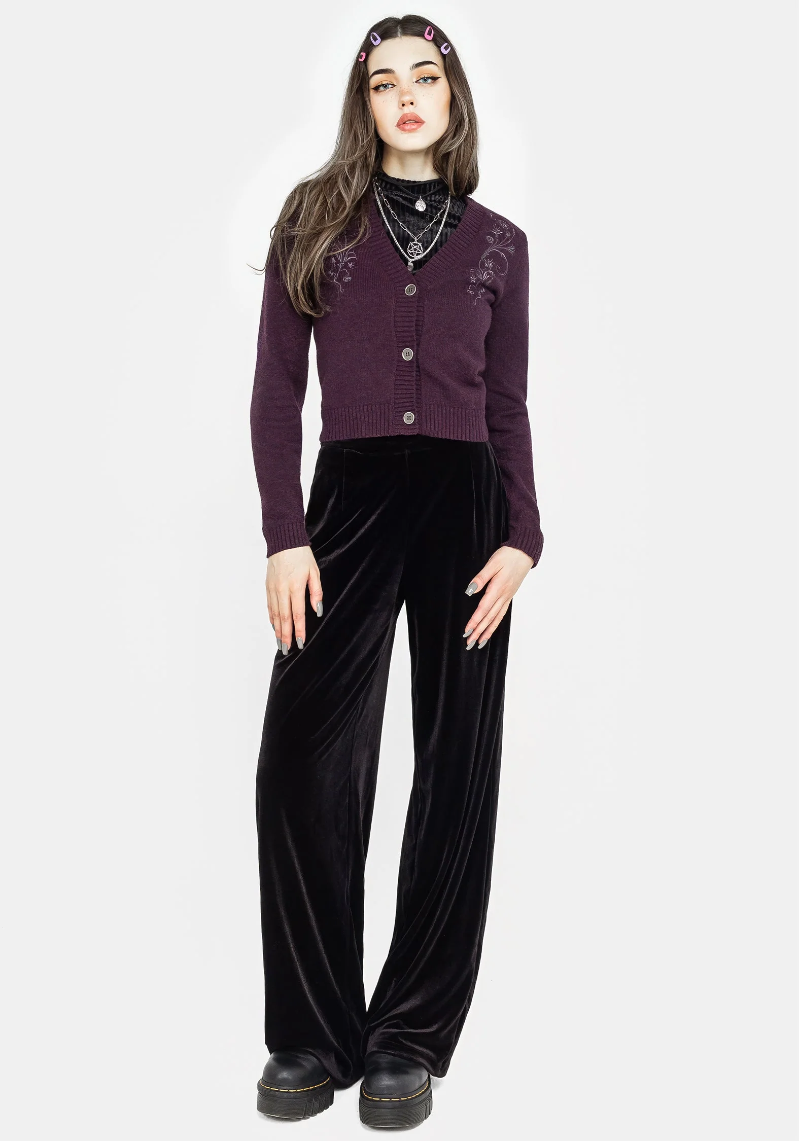 Poe Bestickt Cardigan - Image 7