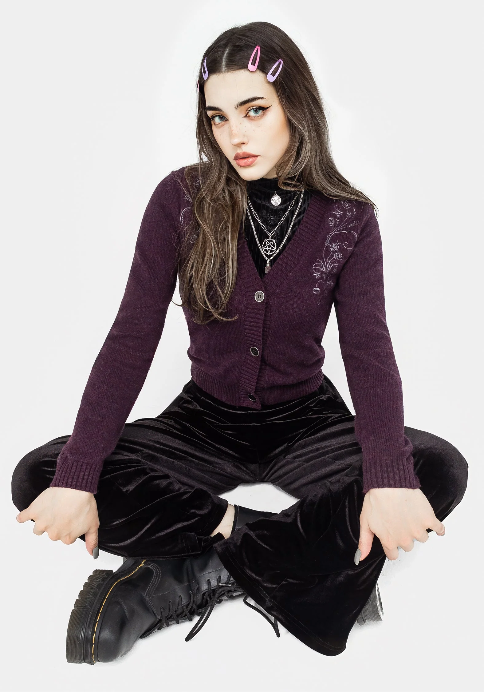 Poe Bestickt Cardigan - Image 8