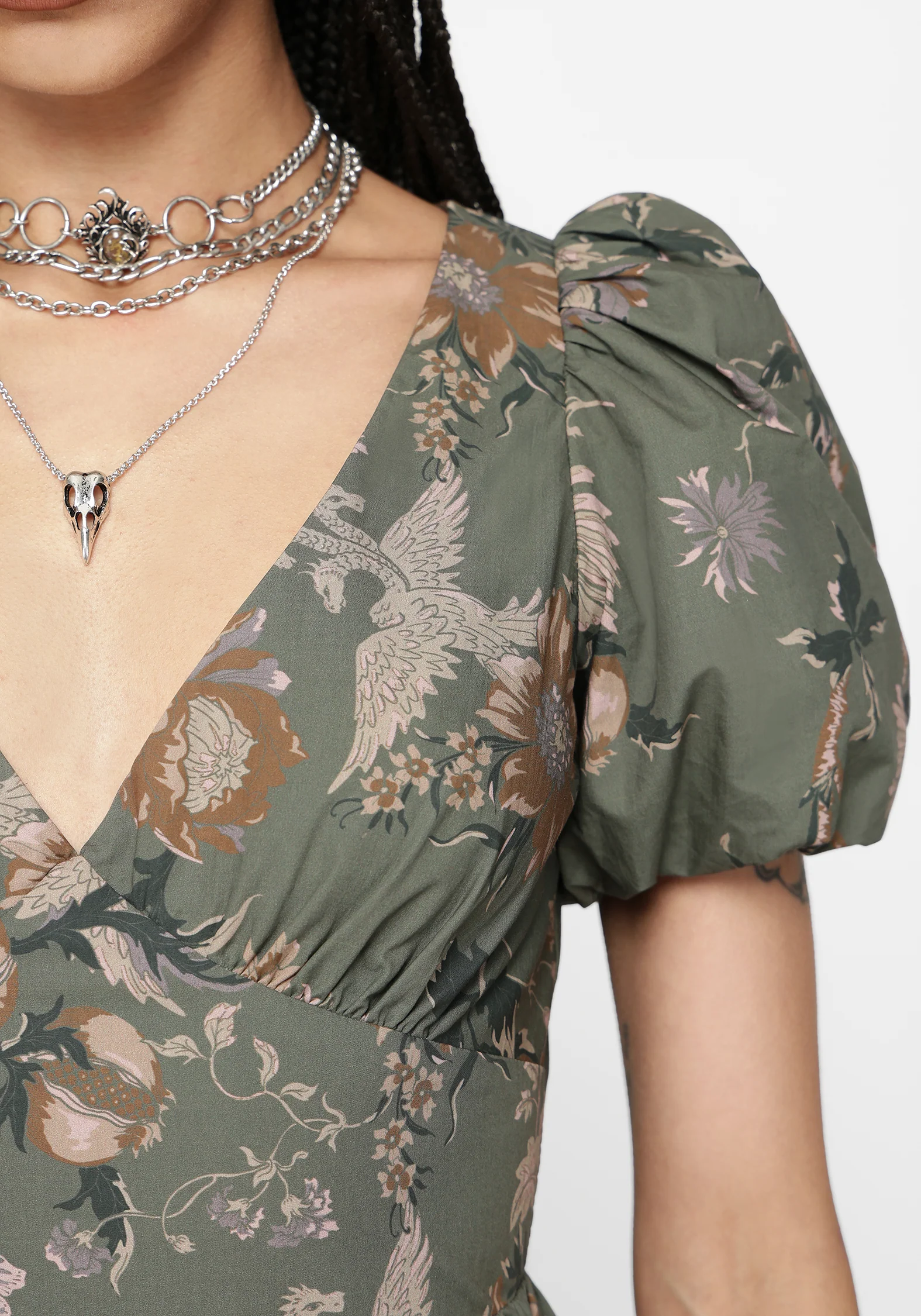 Poison Eden Cotton Mini Dress - Image 2