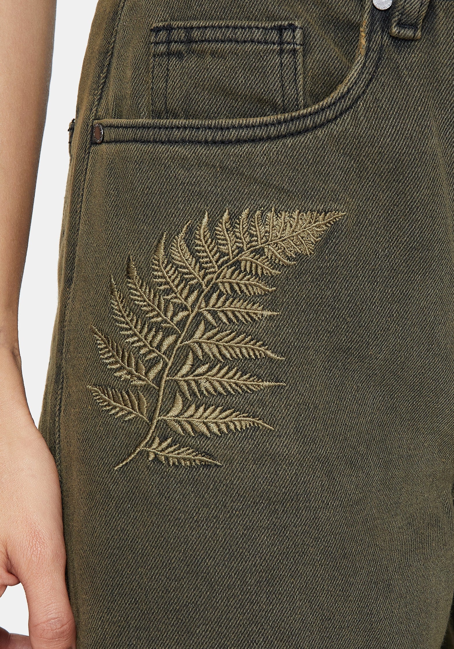 Prism Fass Bein Bestickt Jeans - Image 2