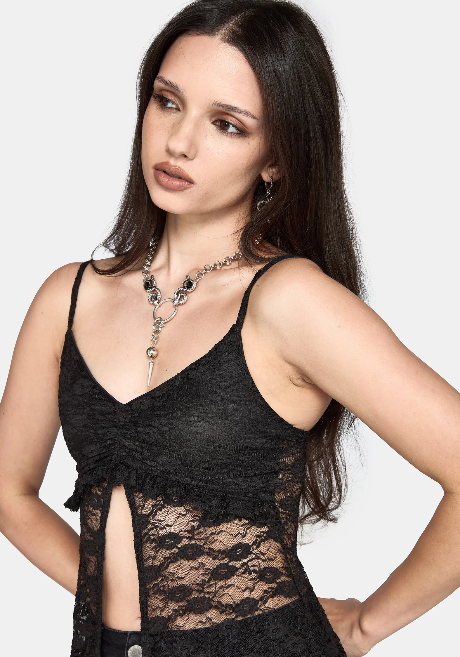 Rae Lace Longline Cami Top - Image 5