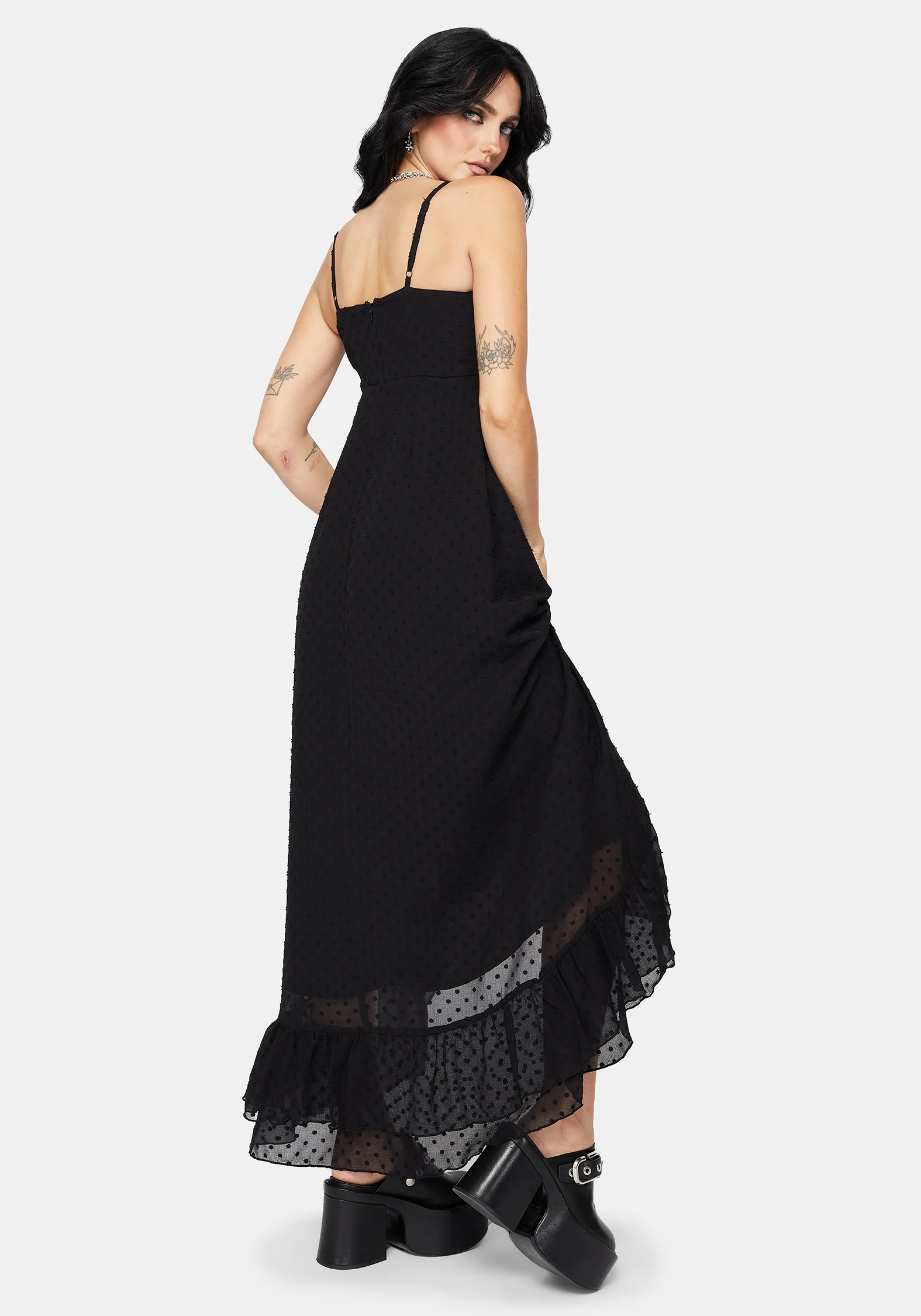Reck Dobby Rüsche Cami Kleid - Image 3