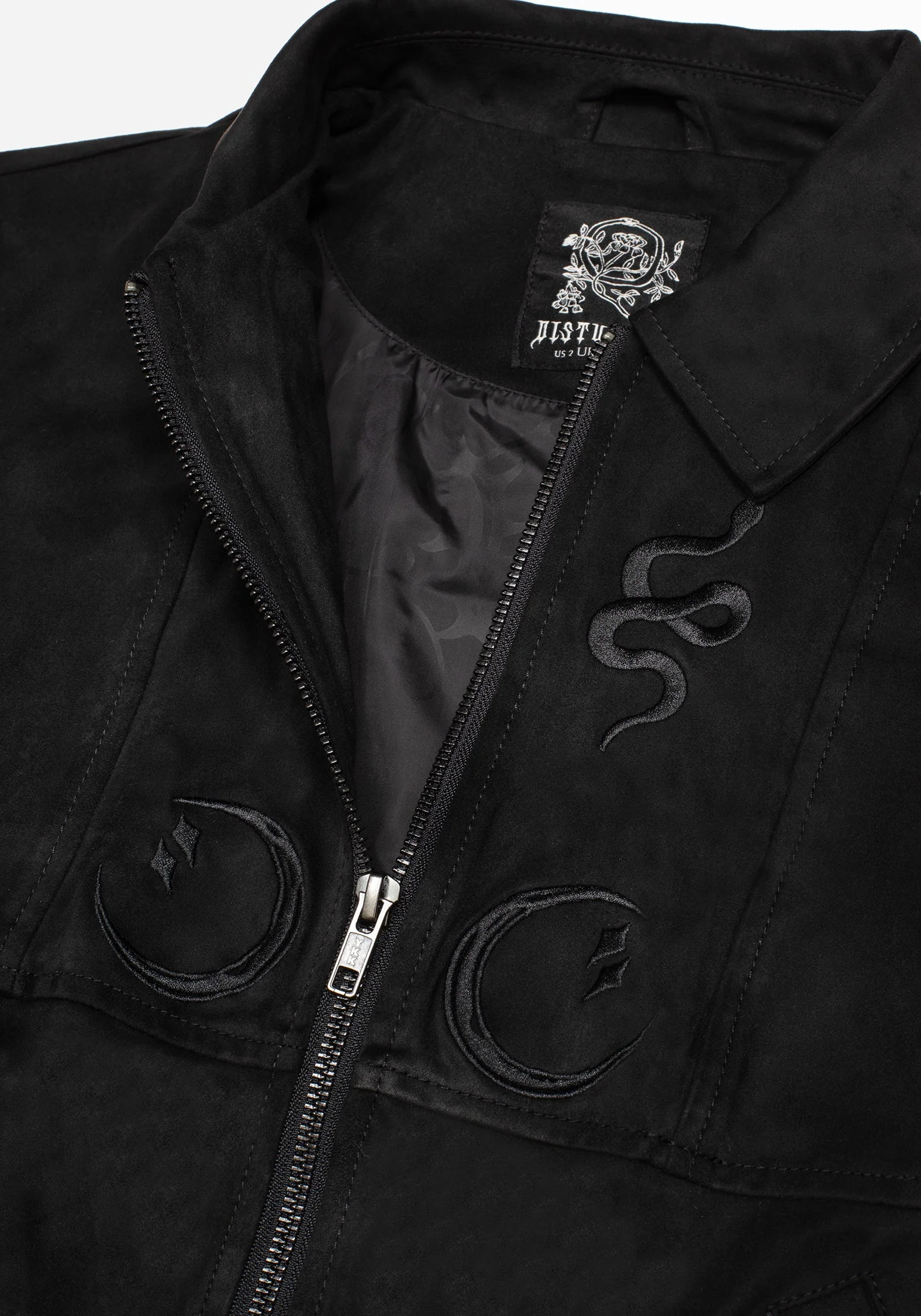 Rite Celestial Bestickt Suedette Jacke - Image 7