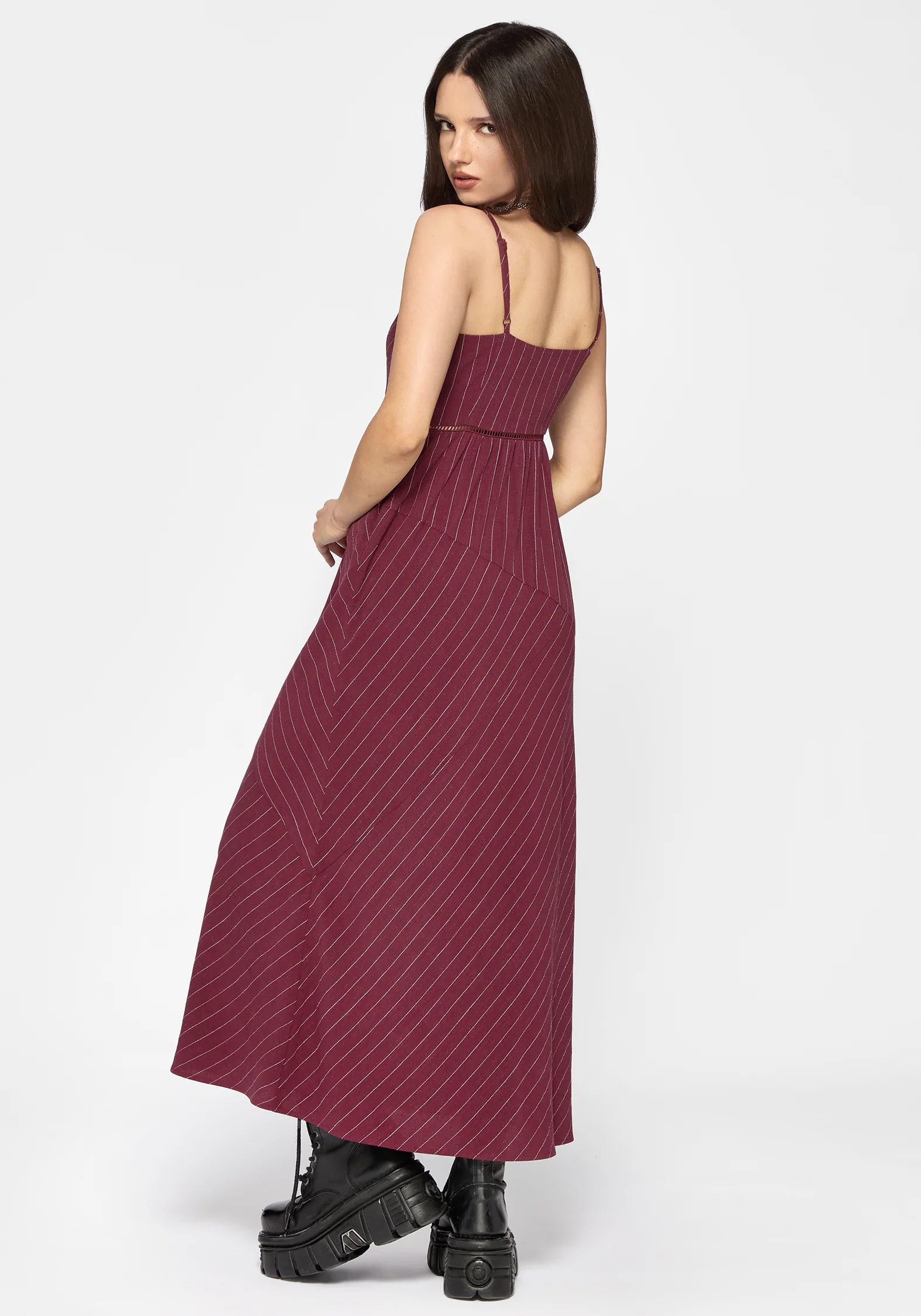Rue Stripe Voile Cami Midaxi Dress - Image 3