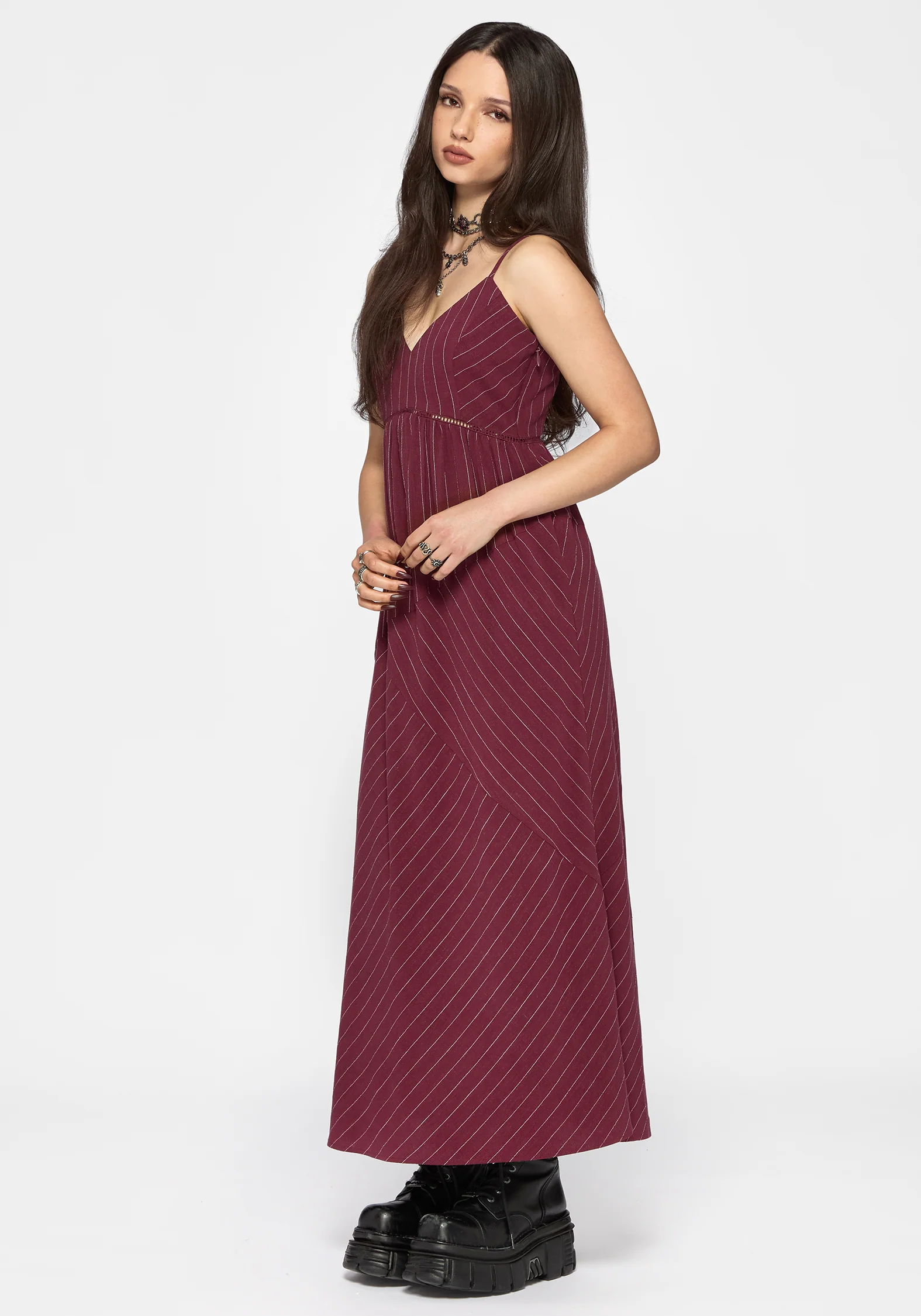 Rue Stripe Voile Cami Midaxi Dress - Image 4