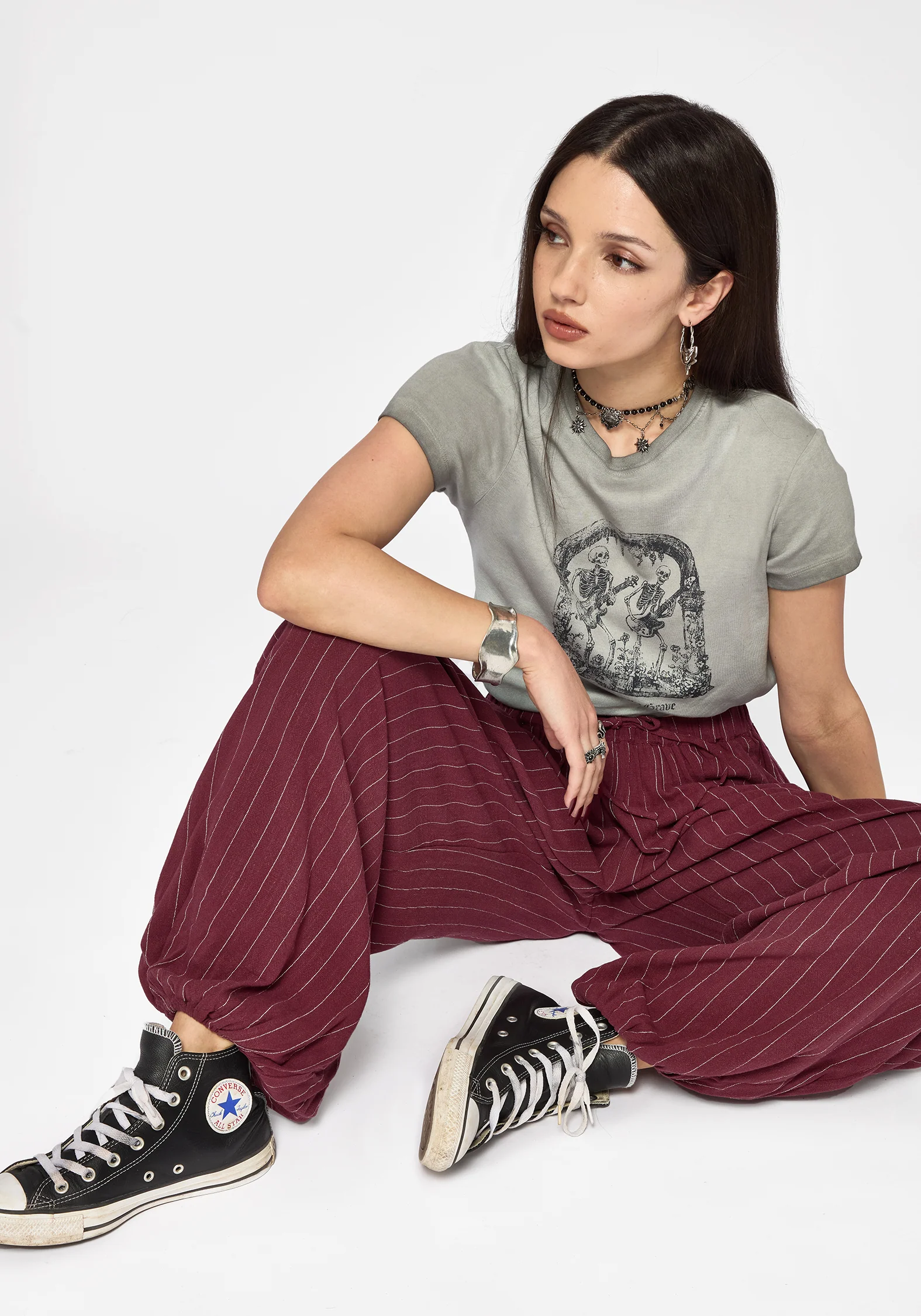 Rue Stripe Voile Extreme Balloon Trouser - Image 6