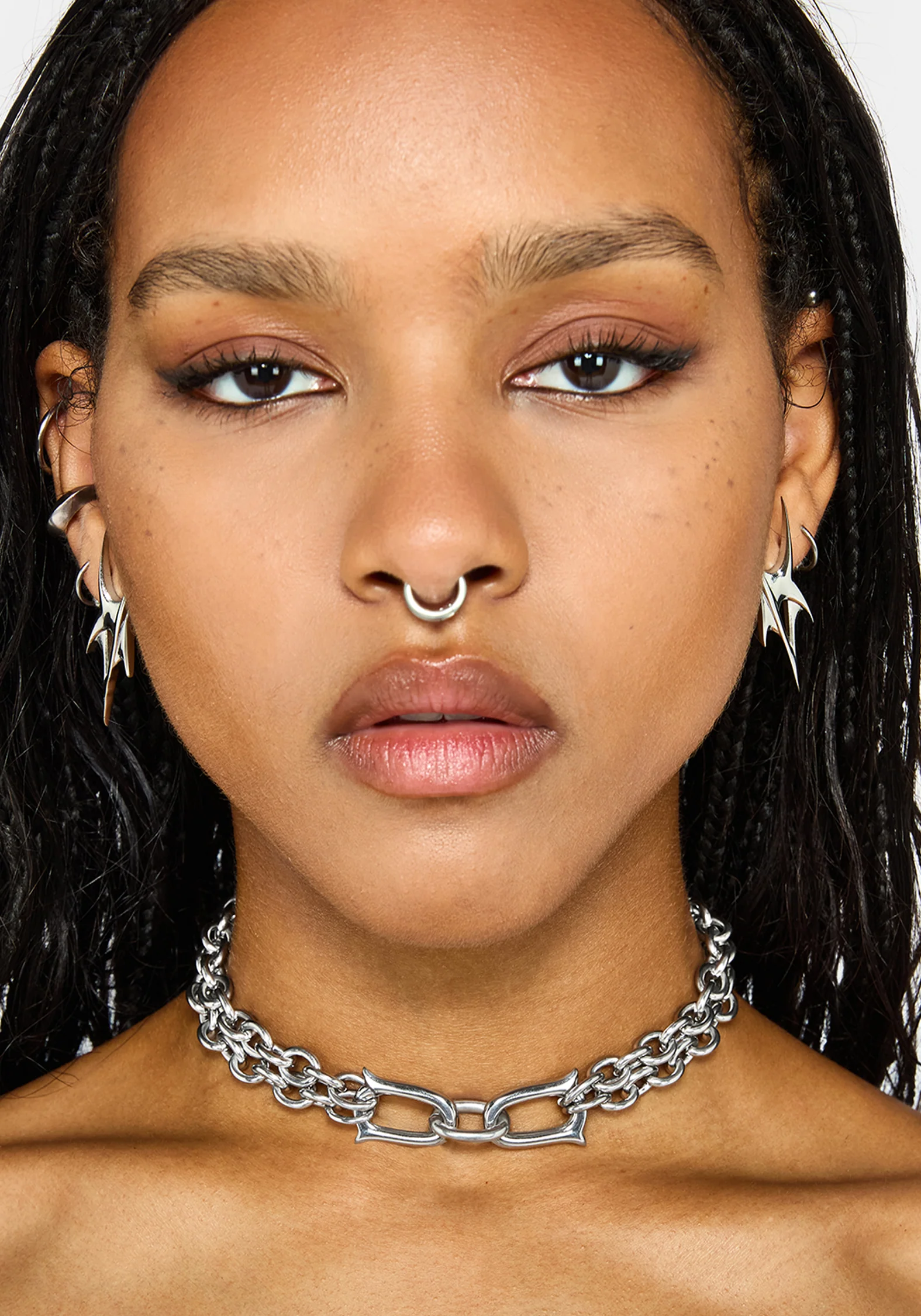 Ruzar Stainless Steel Chunky Chain Choker - Image 7