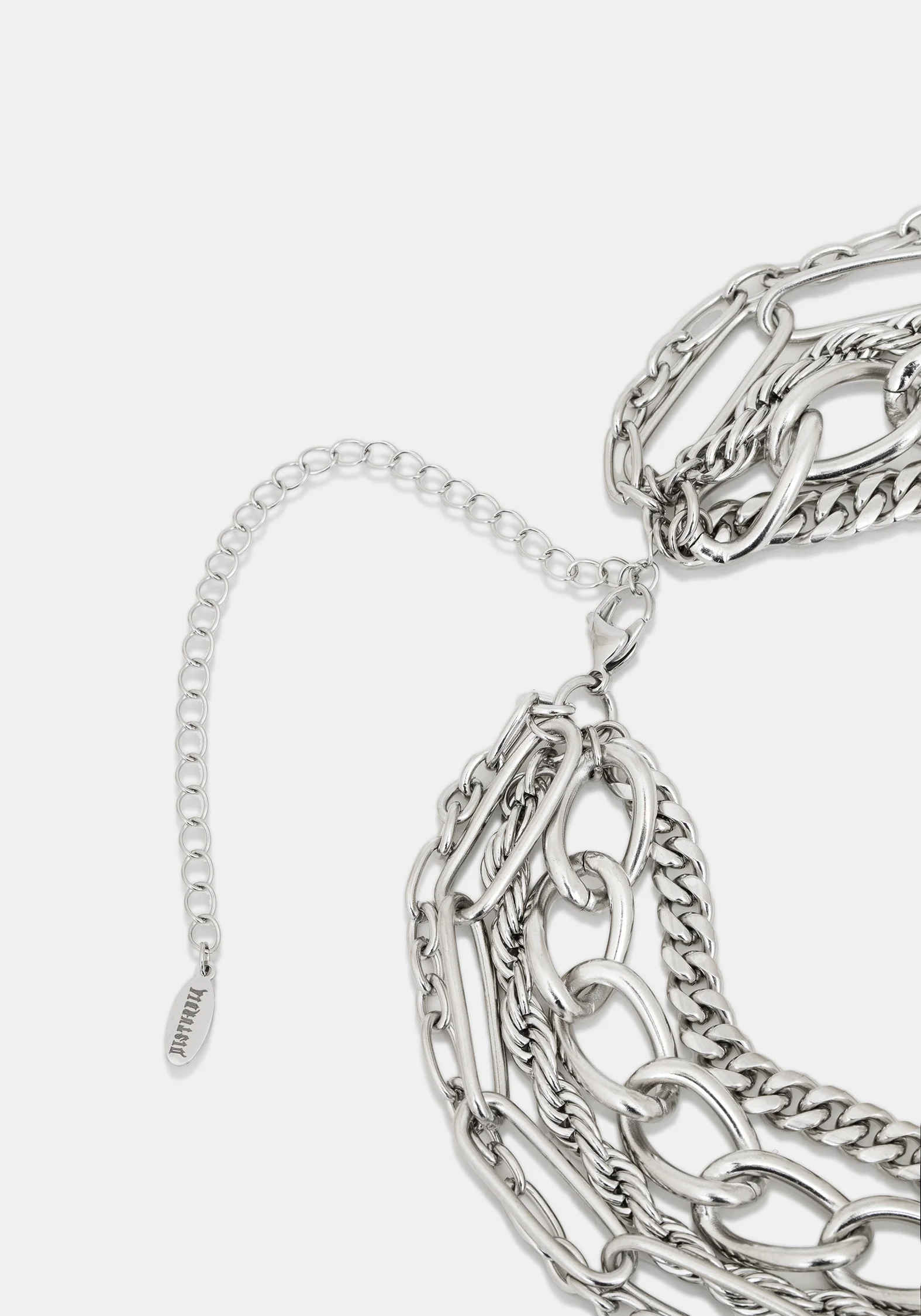 Ruzar Stainless Steel Layered Chain Necklace - Image 6