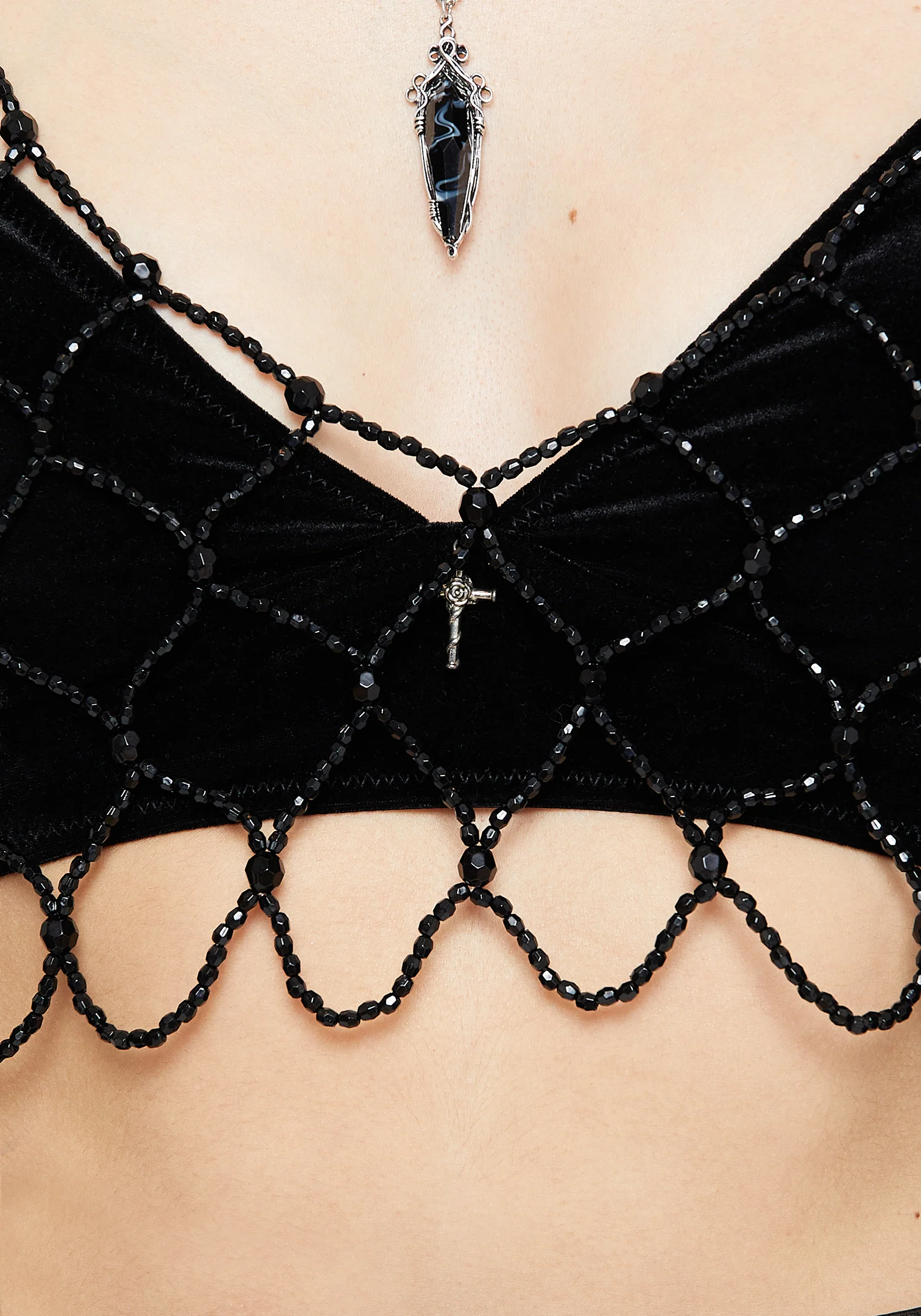 Seraphane Perlenbesetzt Bralette - Image 3