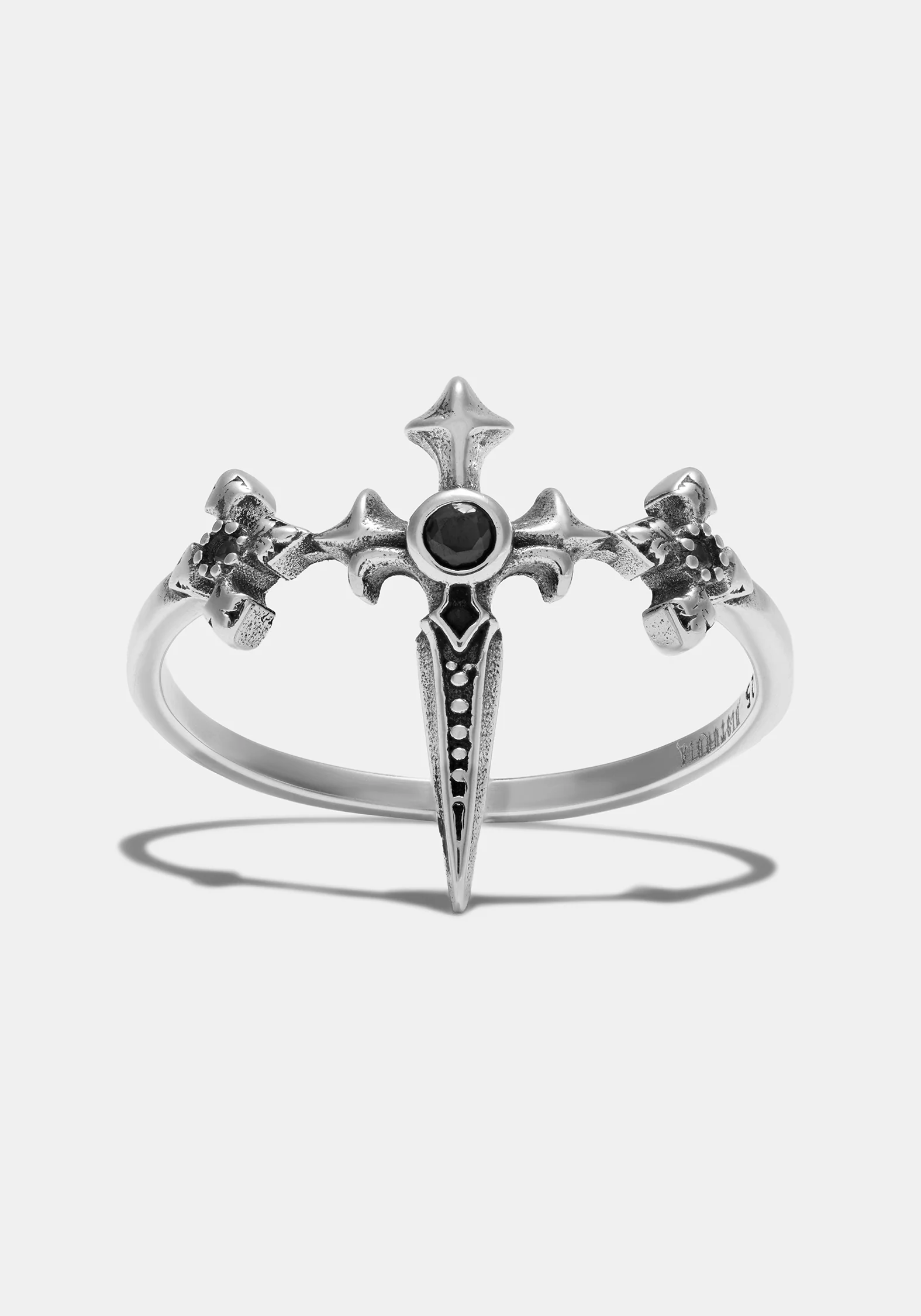 Sica Sterling Silber Schwarz Spinel Ring - Image 3
