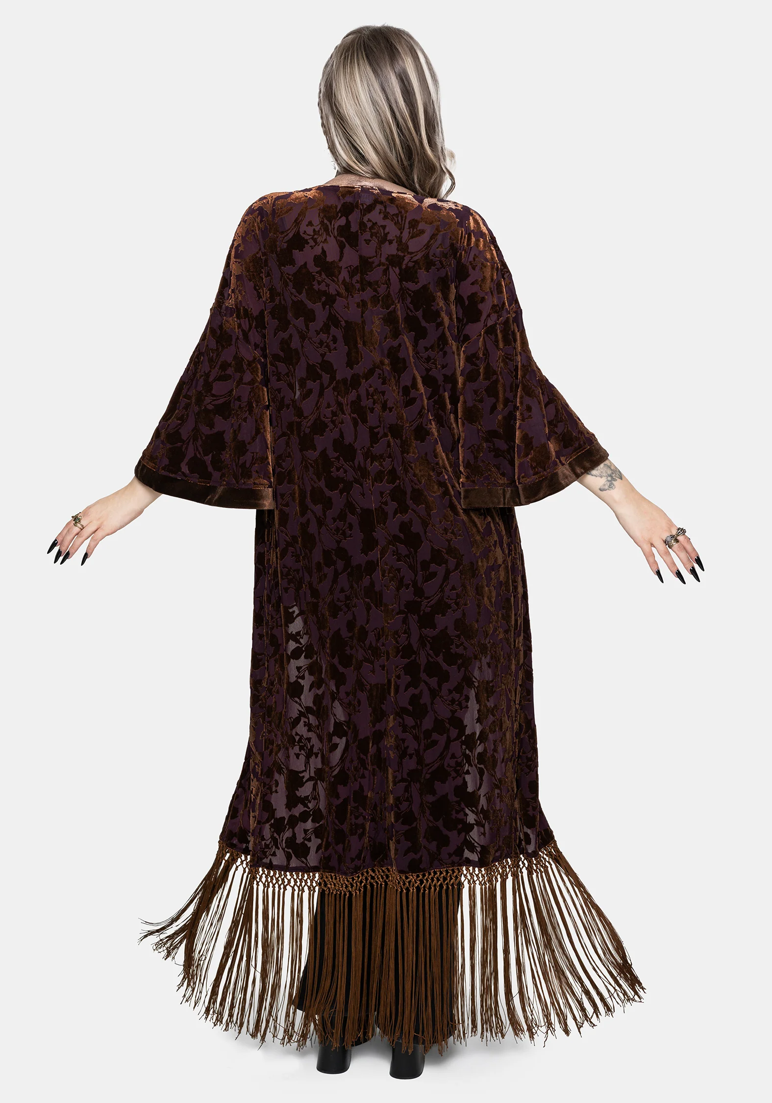 Sienna Devore Fransen Kimono - Image 3