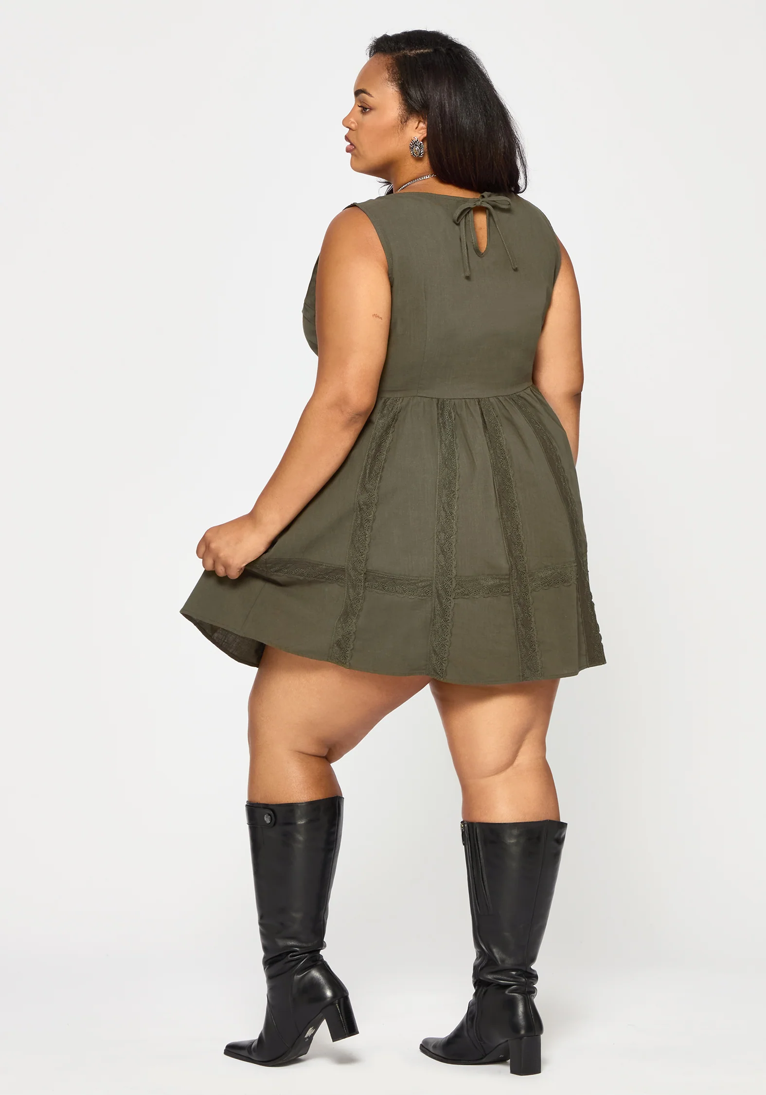 Siora Folklore Embroidered Lace Mini Dress - Image 11